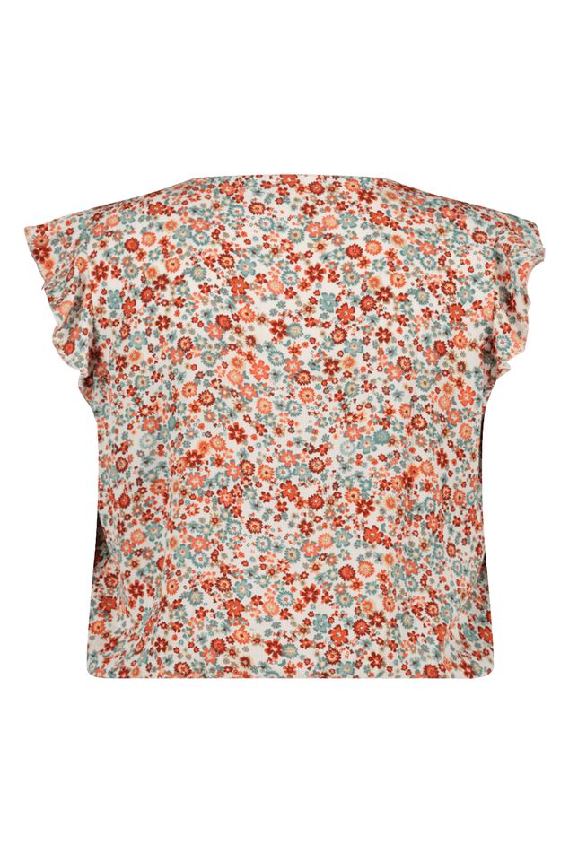 Mouwloze blouse met details image number 3