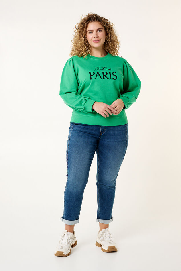 Sweater "Paris" met knopen op de schouder image number 0