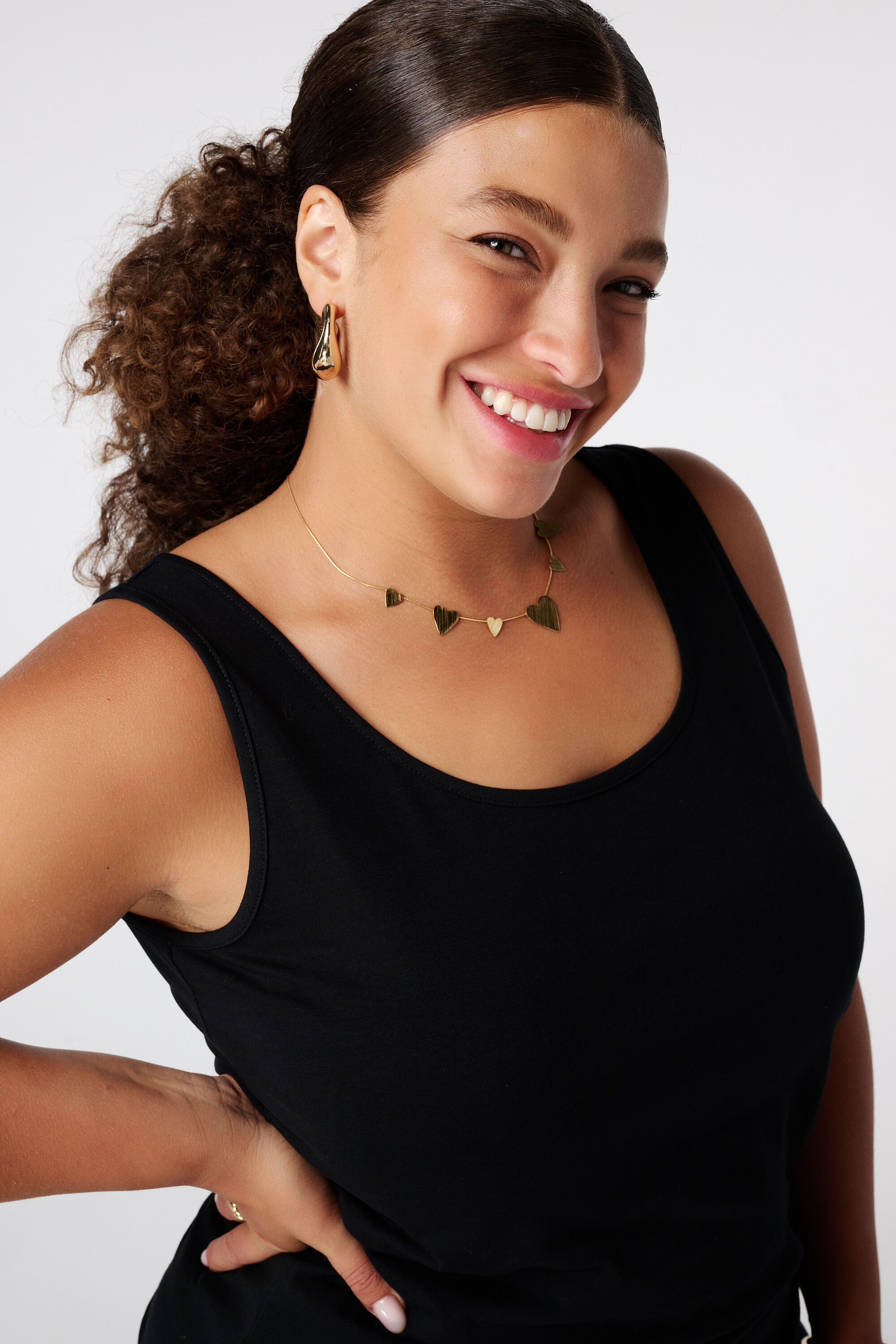 2-pack katoenen singlet extra long image number 4