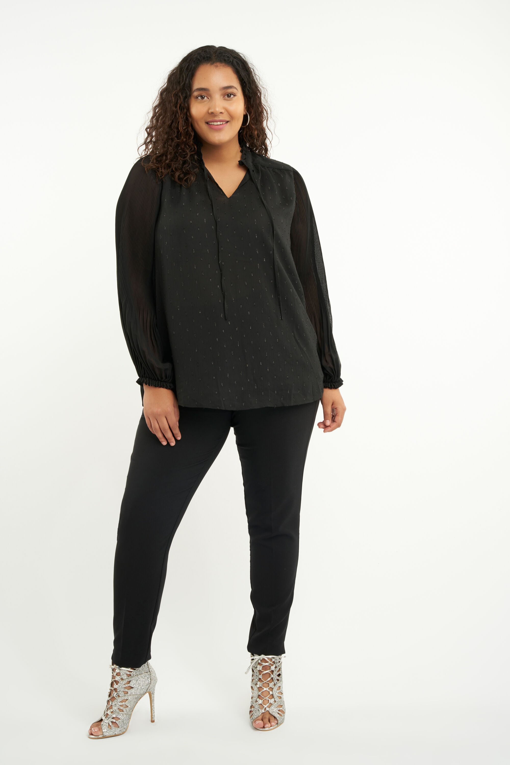 Blouse met plissemouwen image number 7