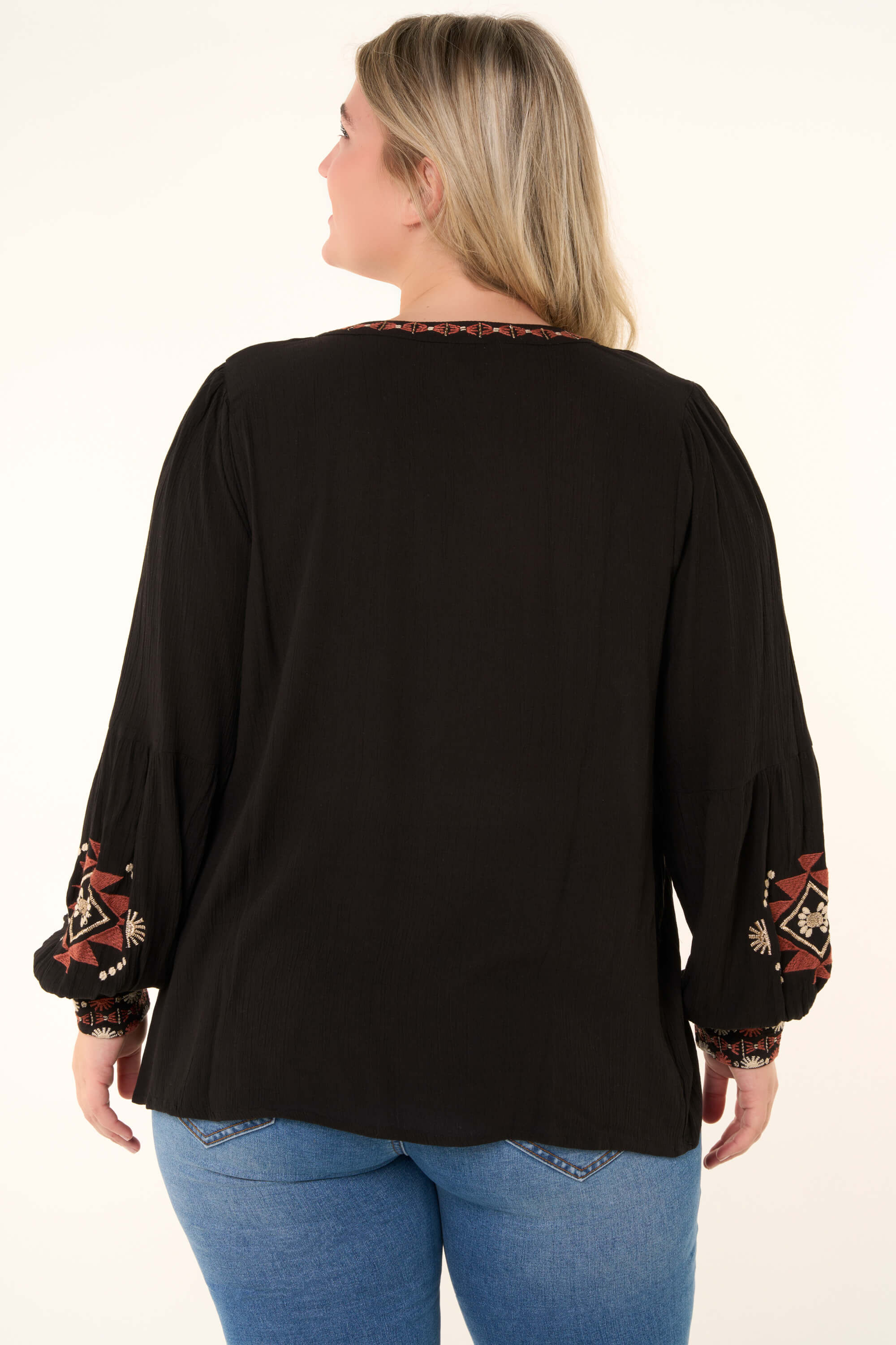 Blouse met ballonmouw image number 4