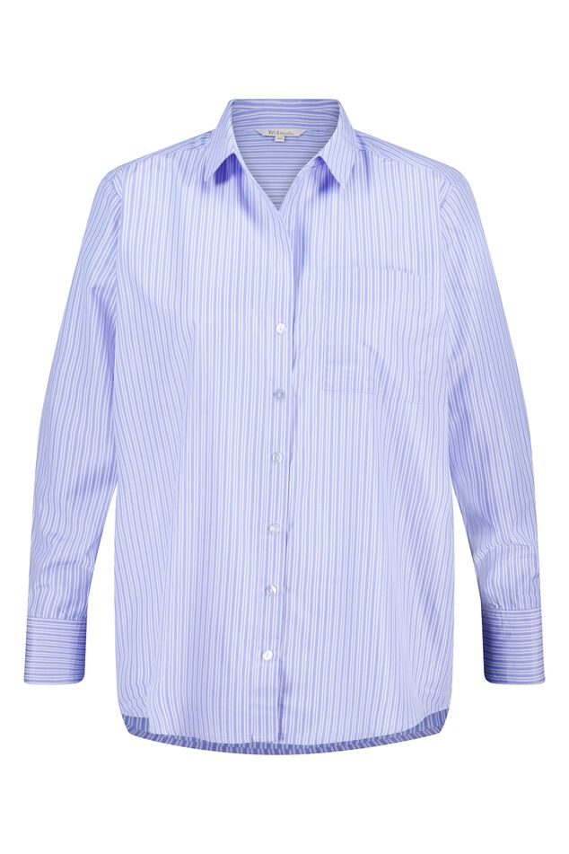 Overhemdblouse met strepen image number 1