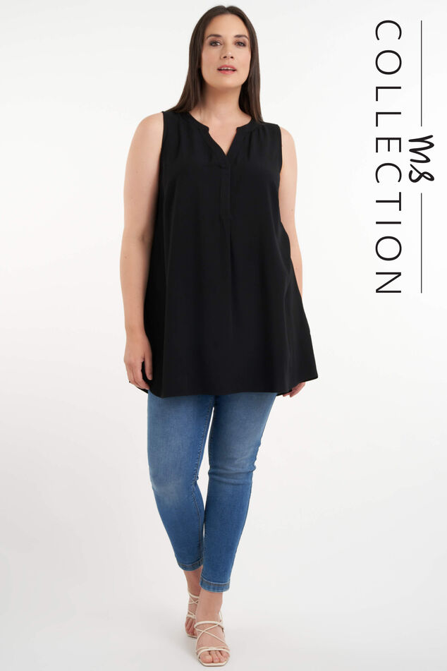 Mouwloze lange blouse image number 0