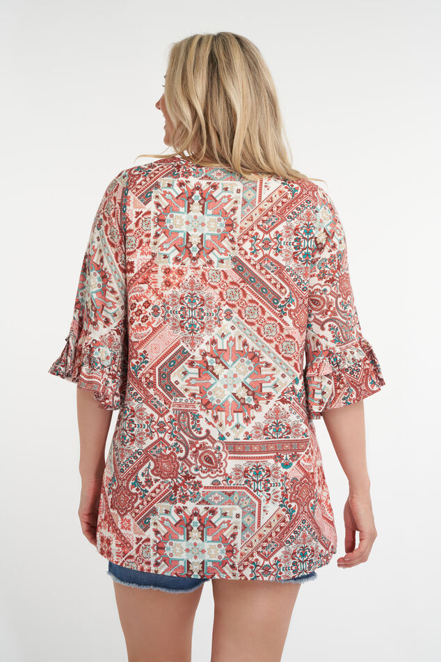 Lange blouse met print image number 4