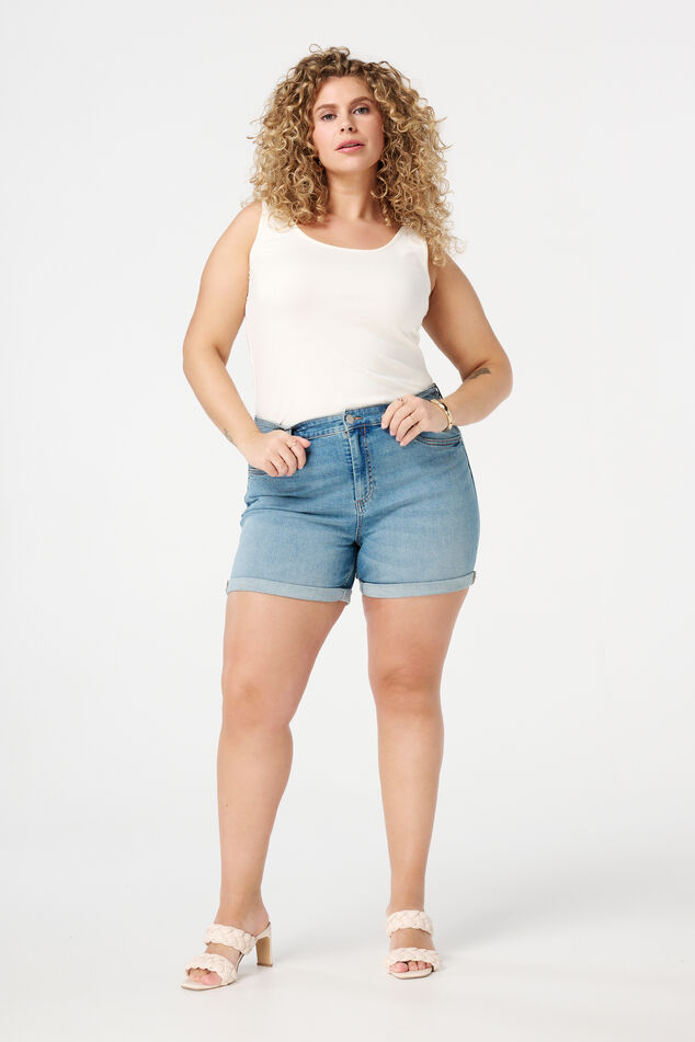 Katoenen extra lange singlet image number 5