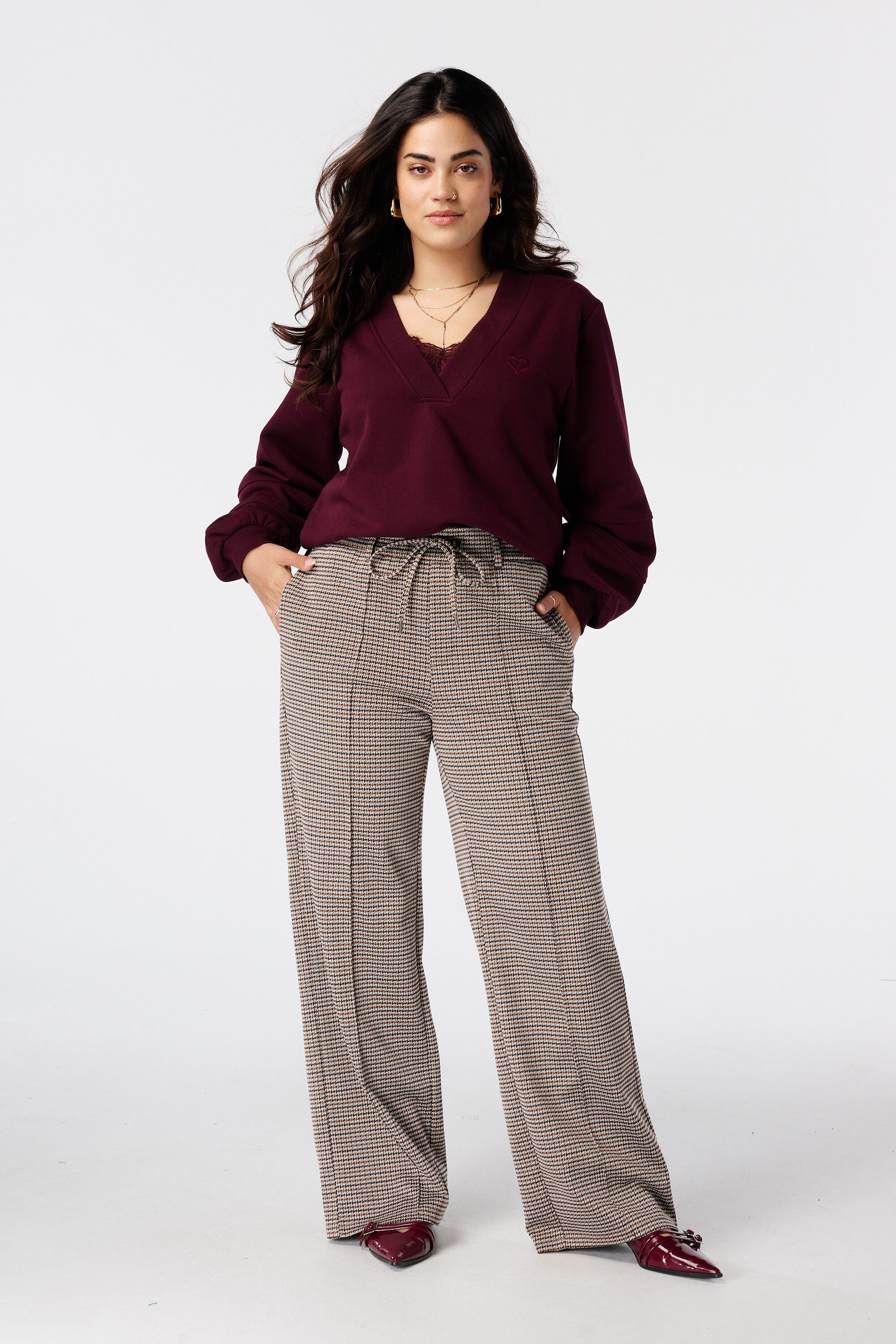 Sweater met v-hals image number 5