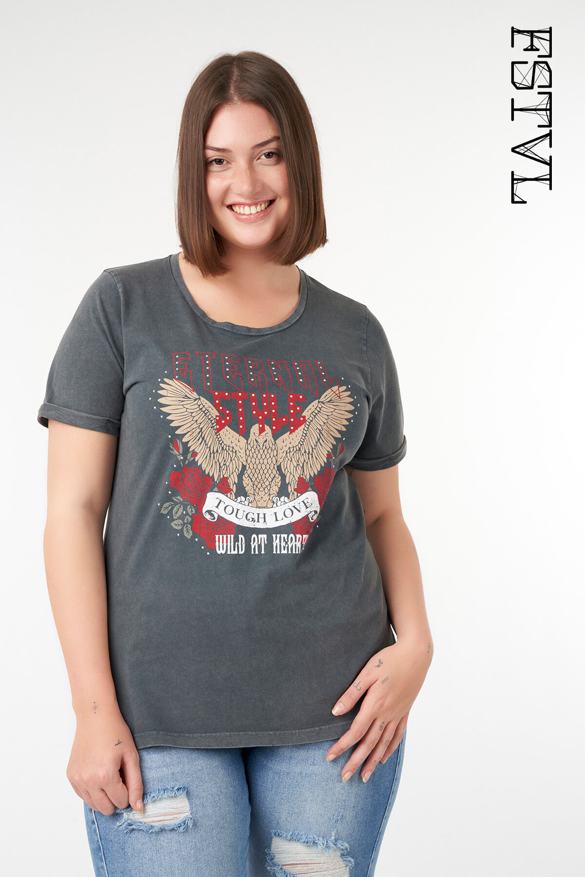 T-shirt met trendy print image number 0