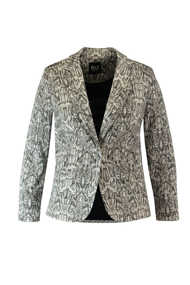 Blazer met snakeprint image number 1