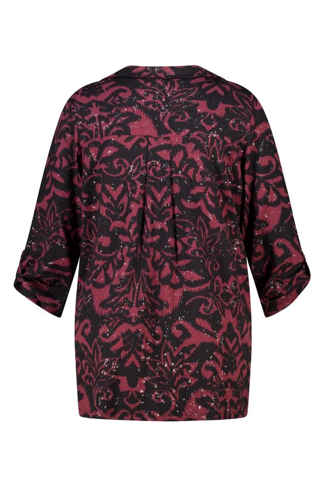 Top met stretch en foil print image number 2