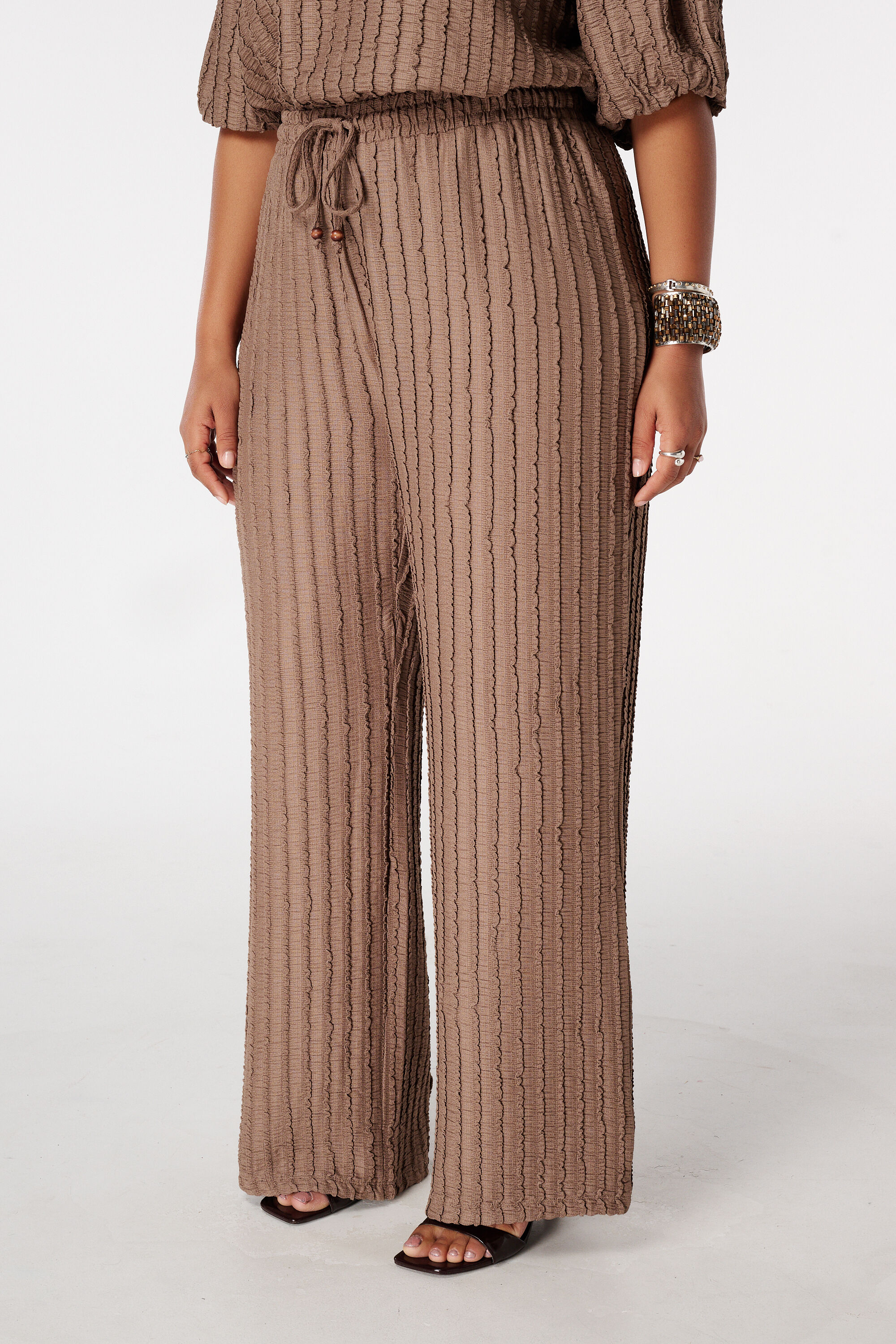 Broek met elastische taille image number 5
