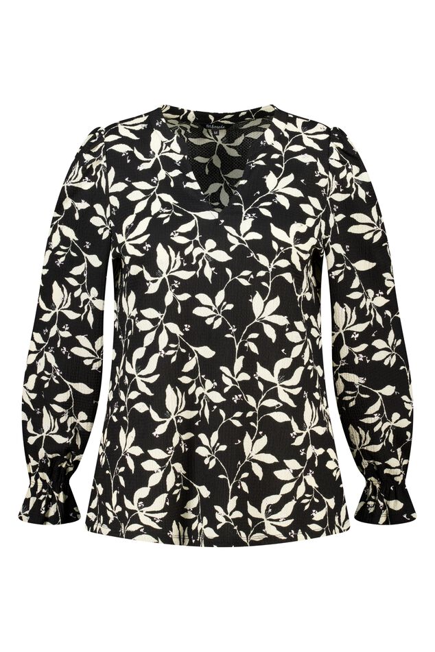 Top met print en stuctuur image number 1