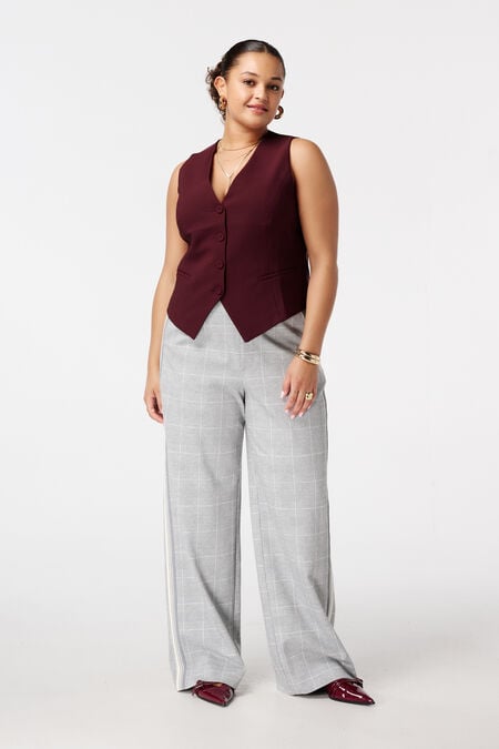 Geruite wide-leg pantalon Geruite wide-leg pantalon