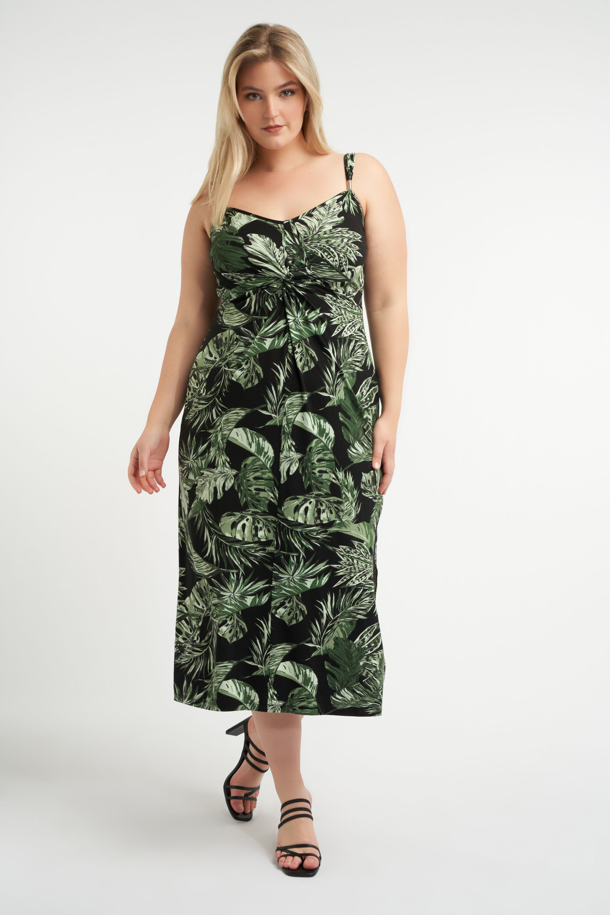 Jurk bladeren print cheap