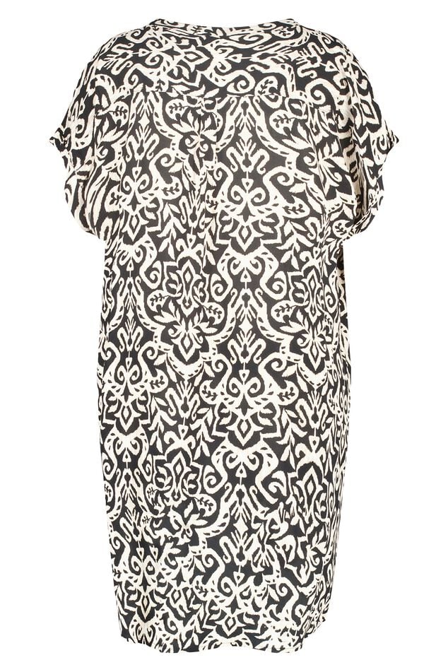 Ruimvallende jurk met print image number 2