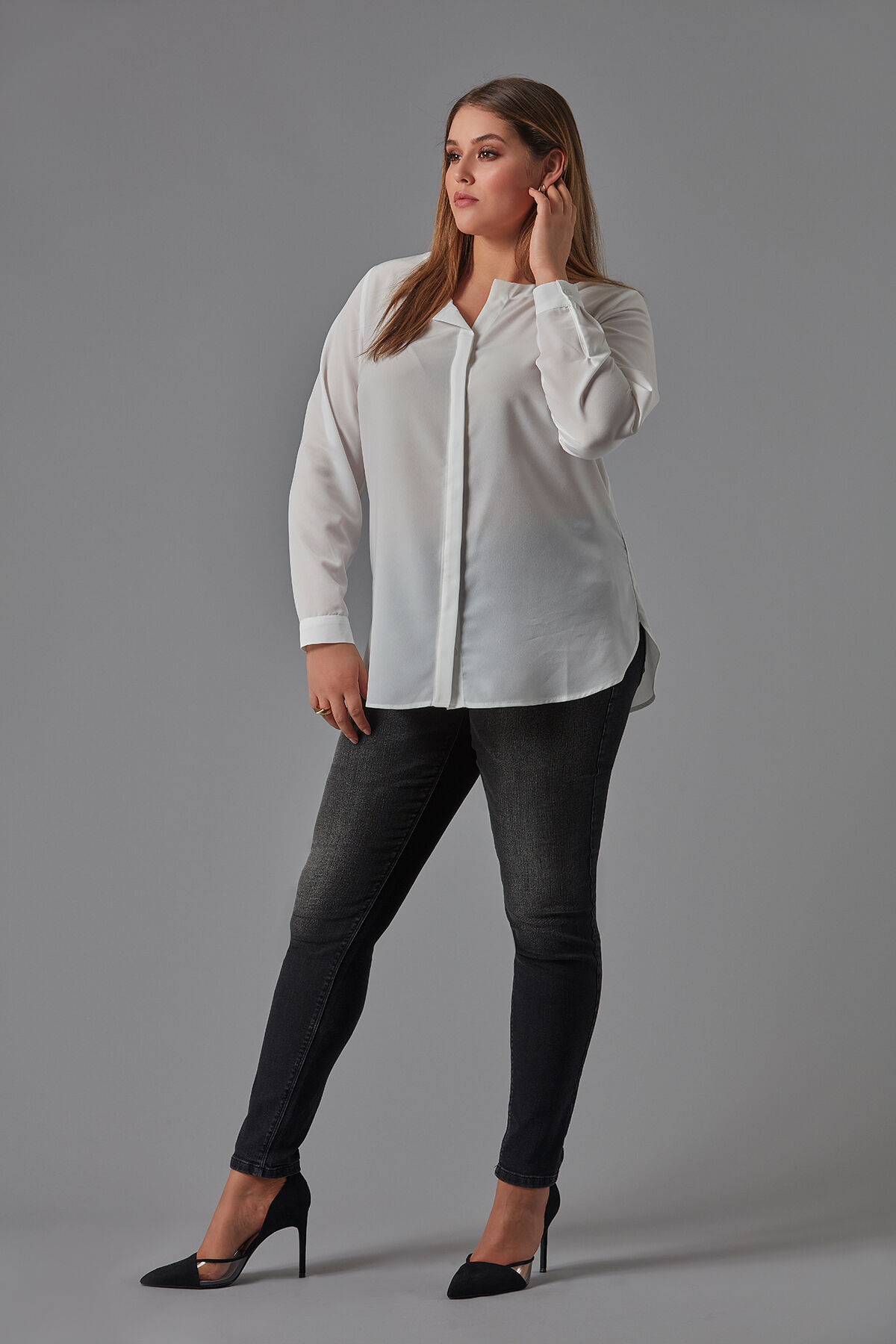 Soepelvallende blouse image number 3