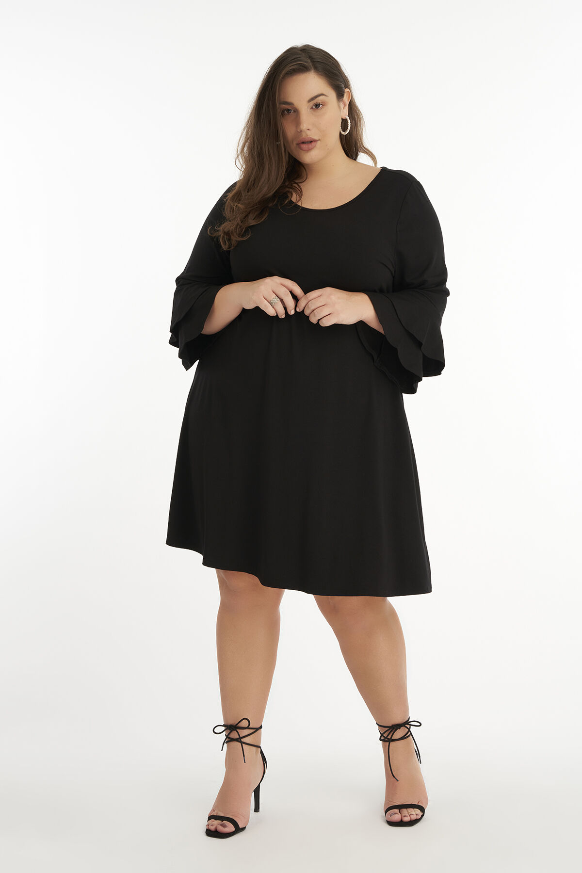 Jurk trompetmouw on sale