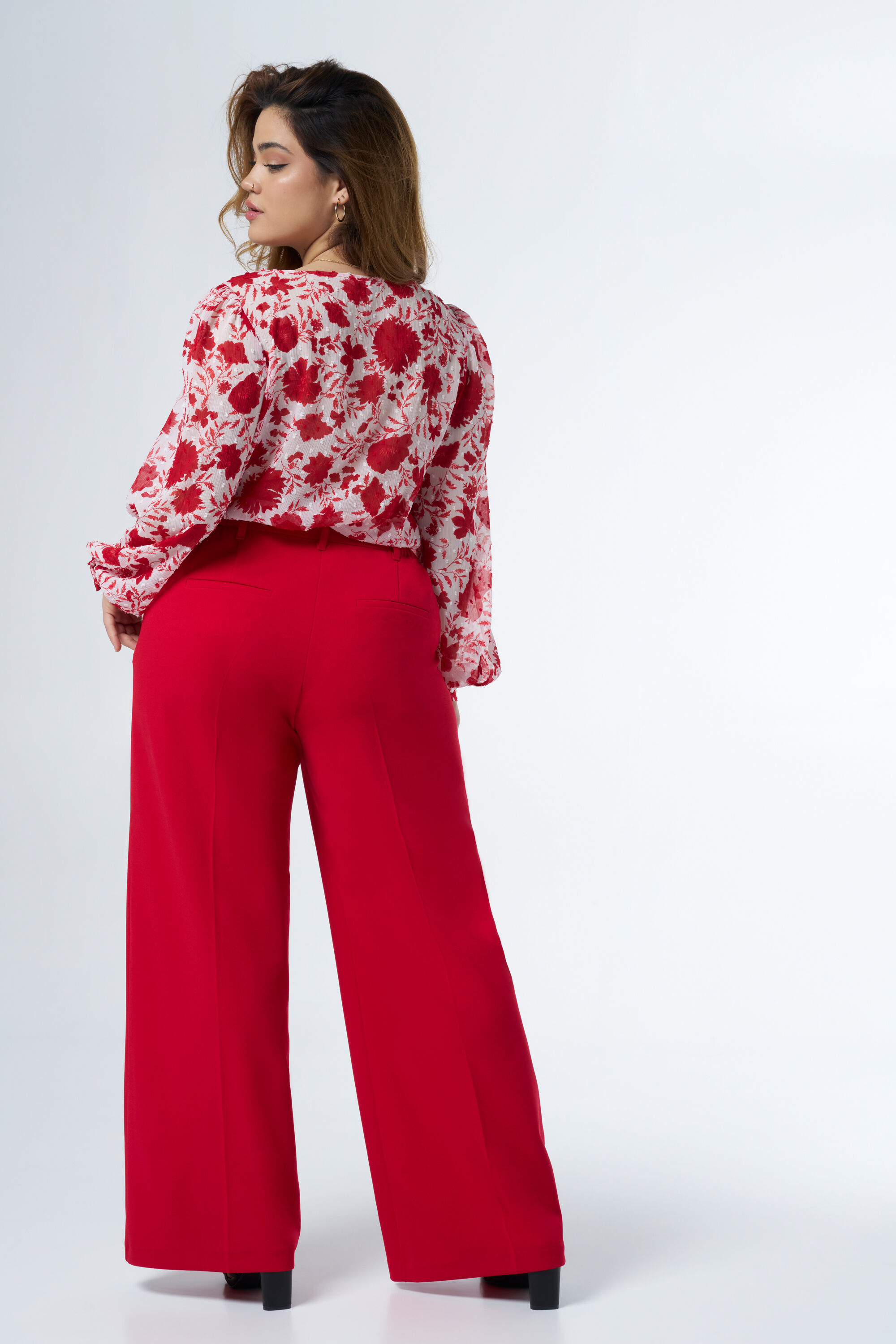 Pantalon met wijde pijpen image number 3