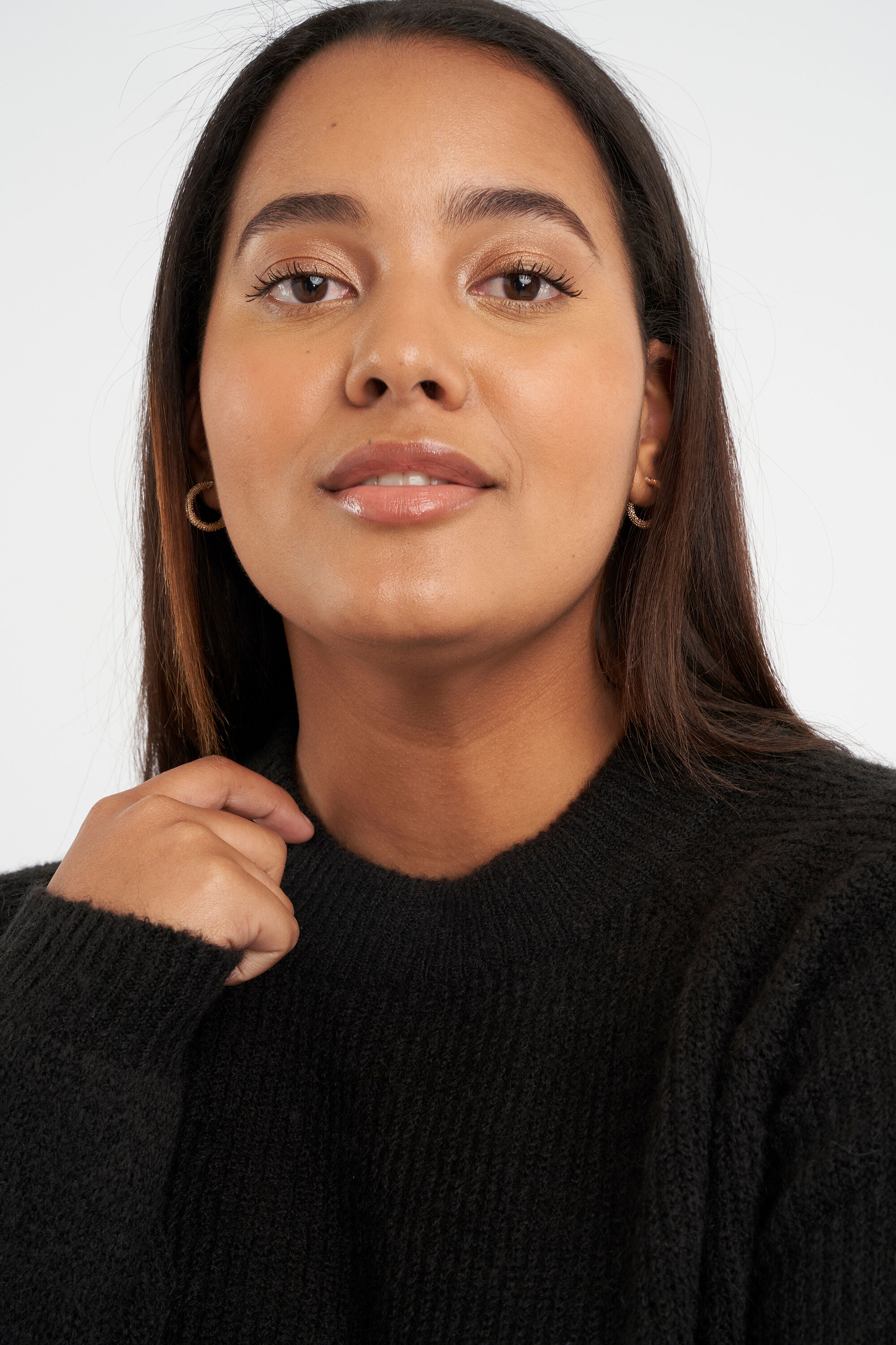 Gebreide lange trui image number 6