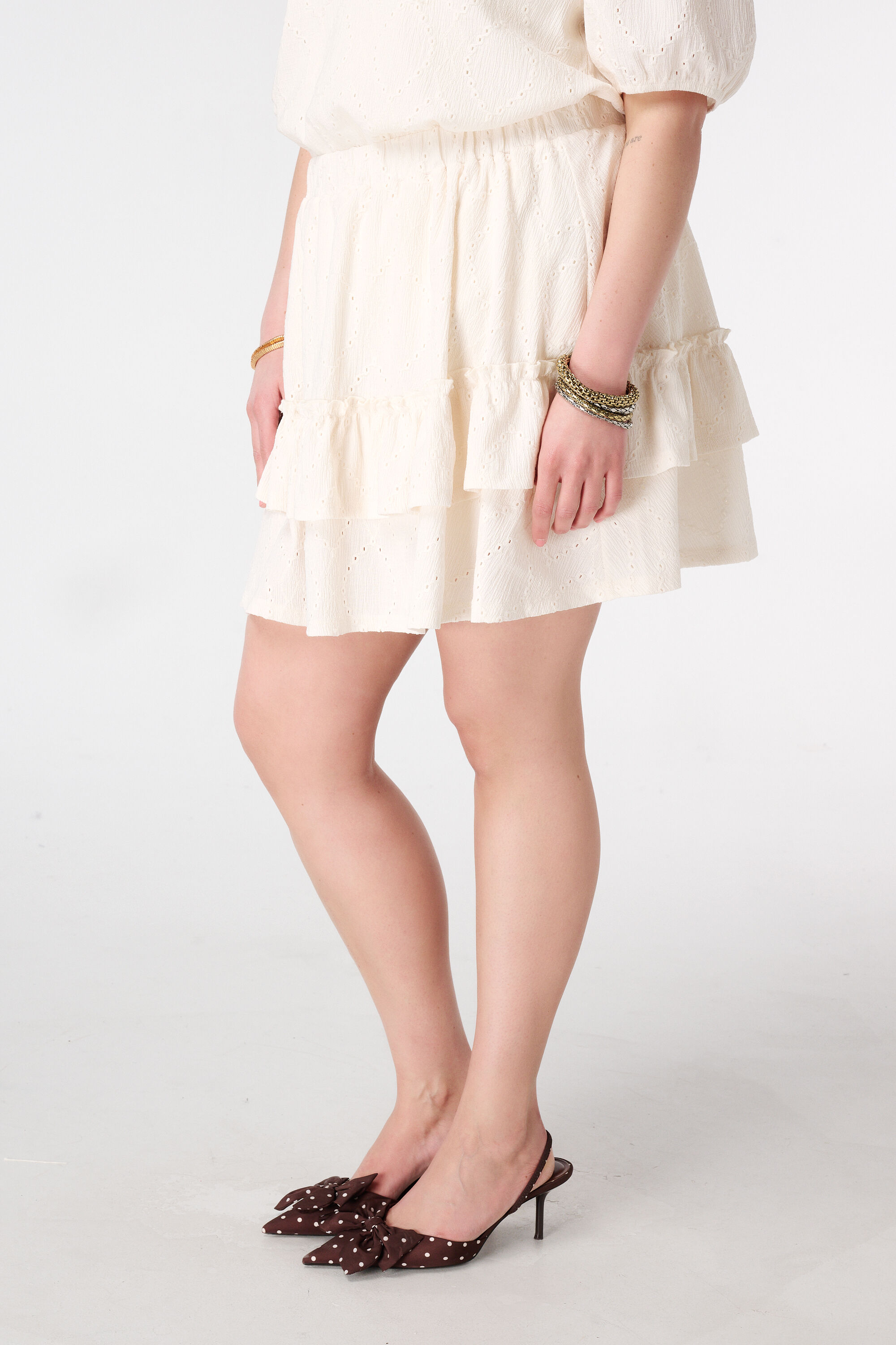 Rok met broderie-look image number 5