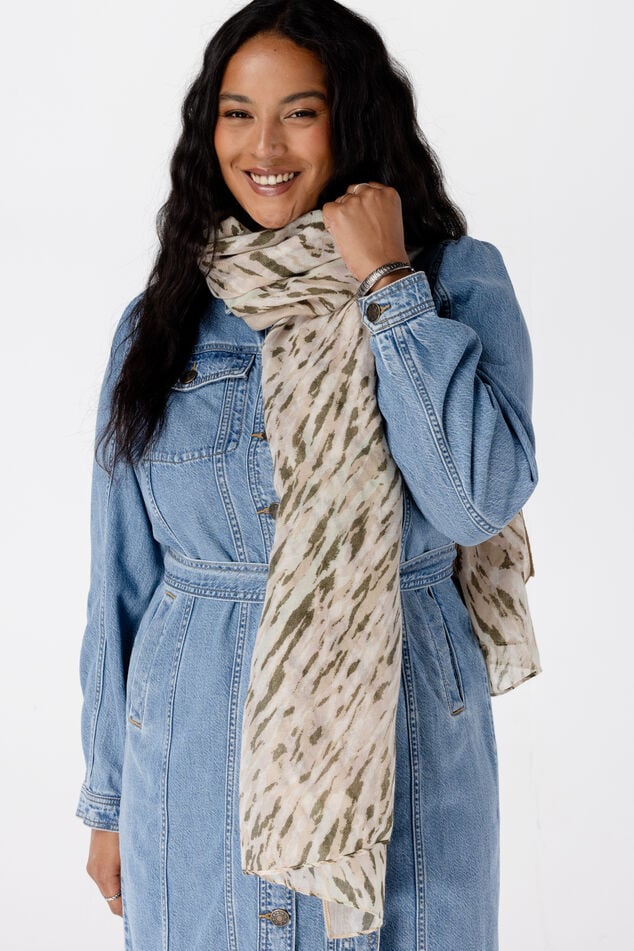 Sjaal met print image number 0