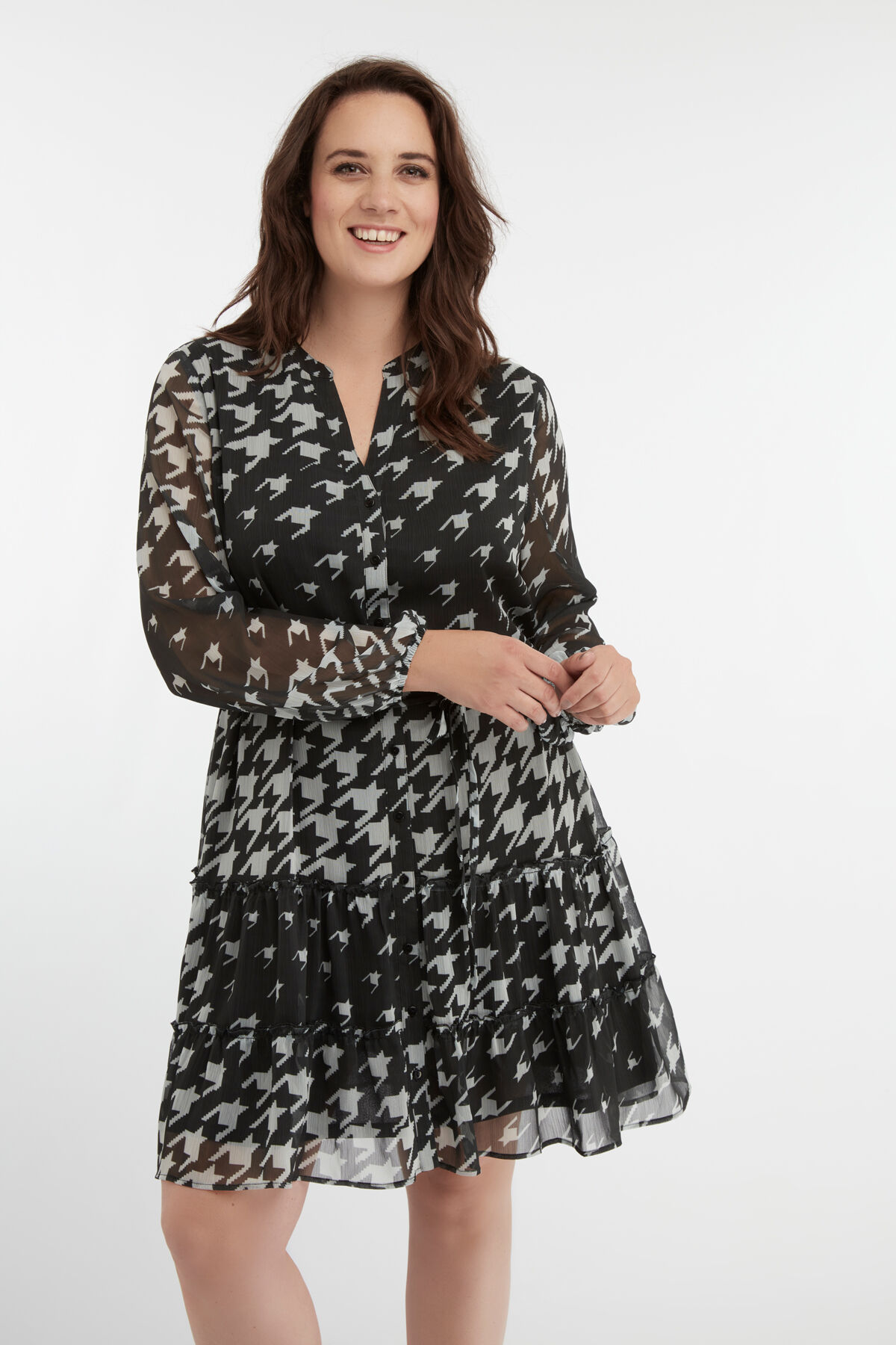 Jurkje met pied-de-poule print image number 6