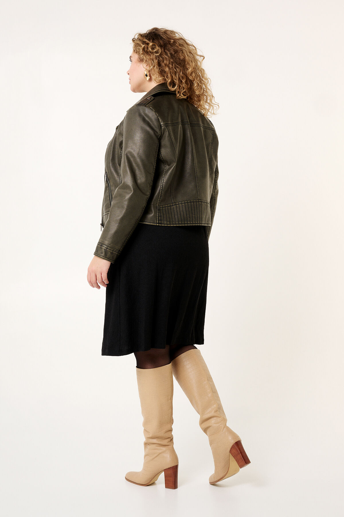 Imitatieleren bikerjas image number 3