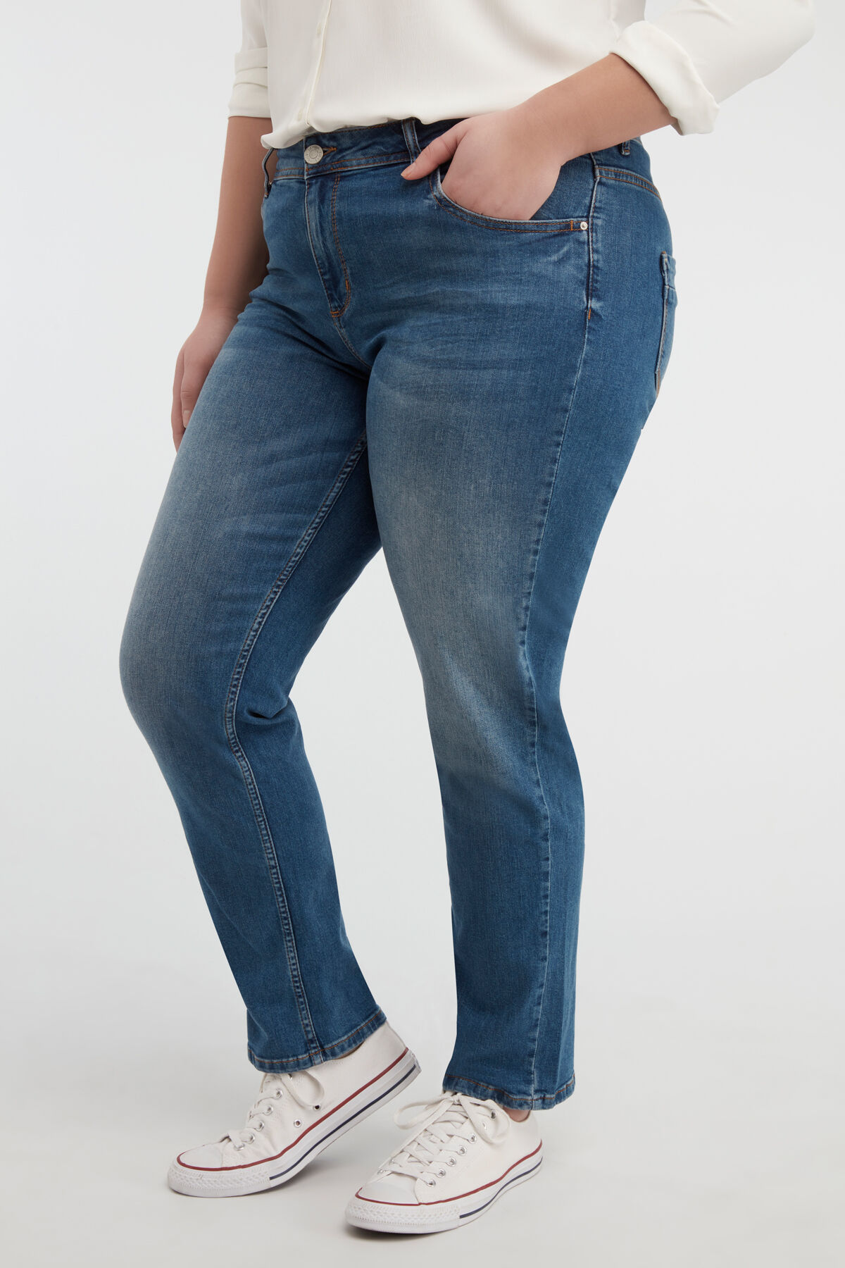 Loose leg jeans ROSE image number 5