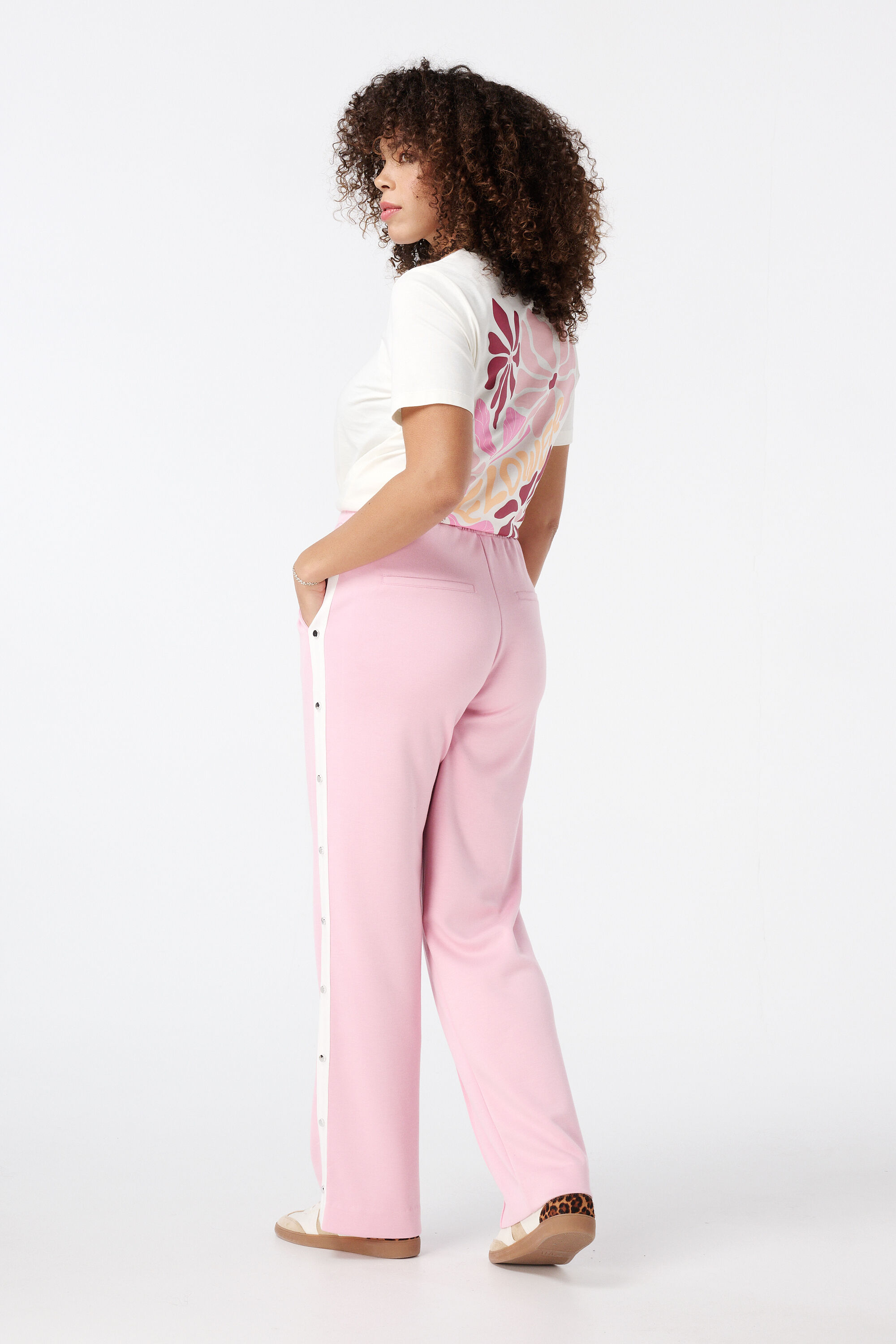 Broek met contrast streep image number 3