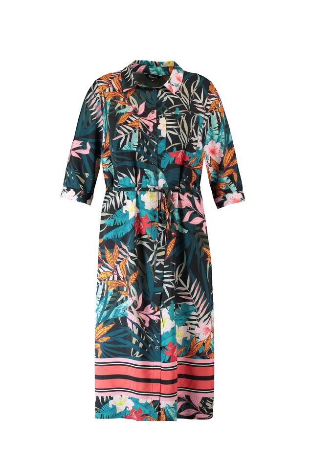 Blousejurk met tropische print image number 1