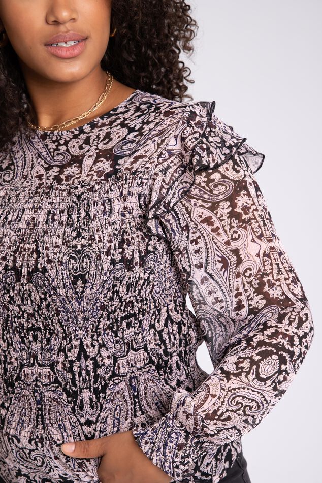 Blouse met paisley print image number 6
