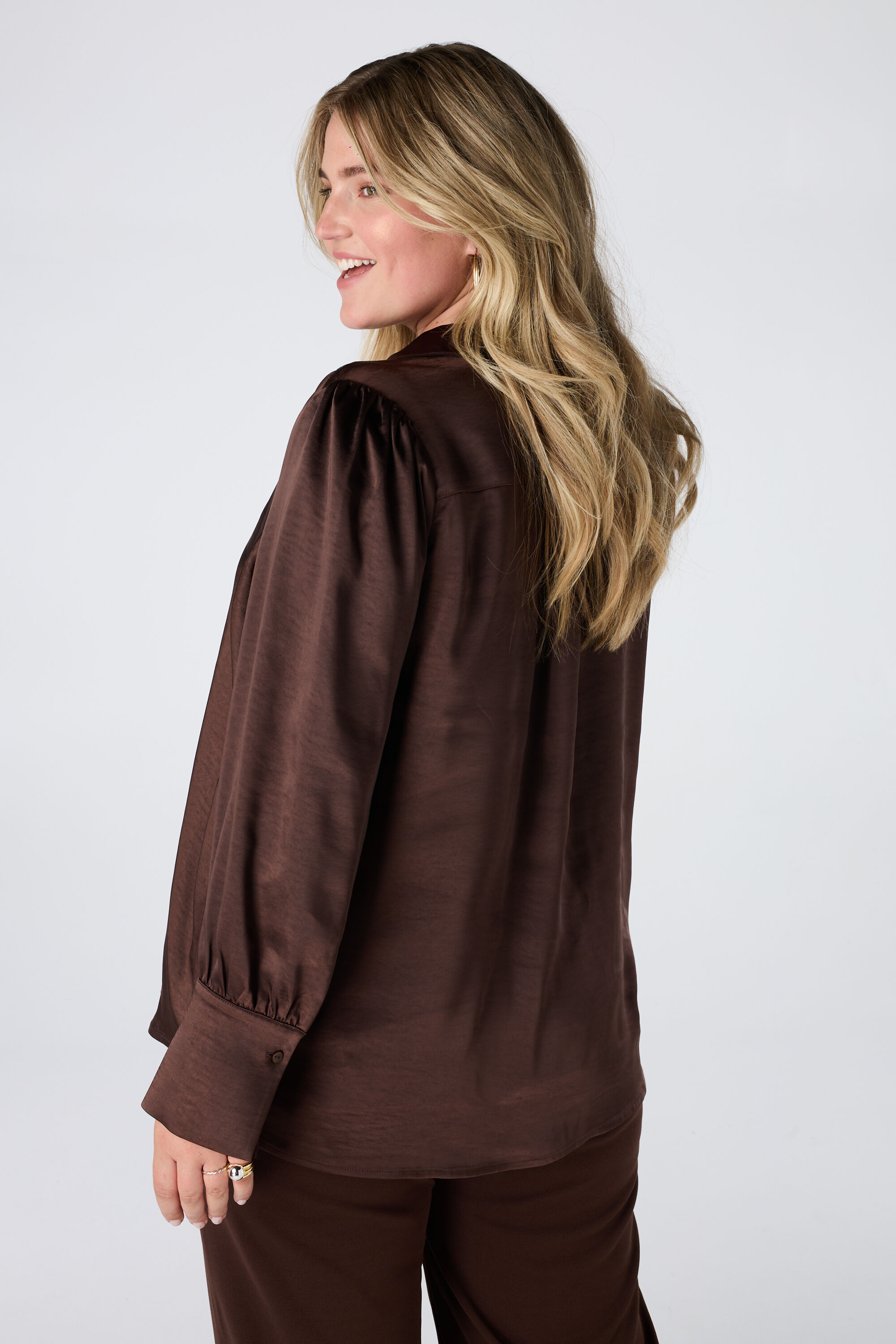 Blouse met satijnlook image number 3
