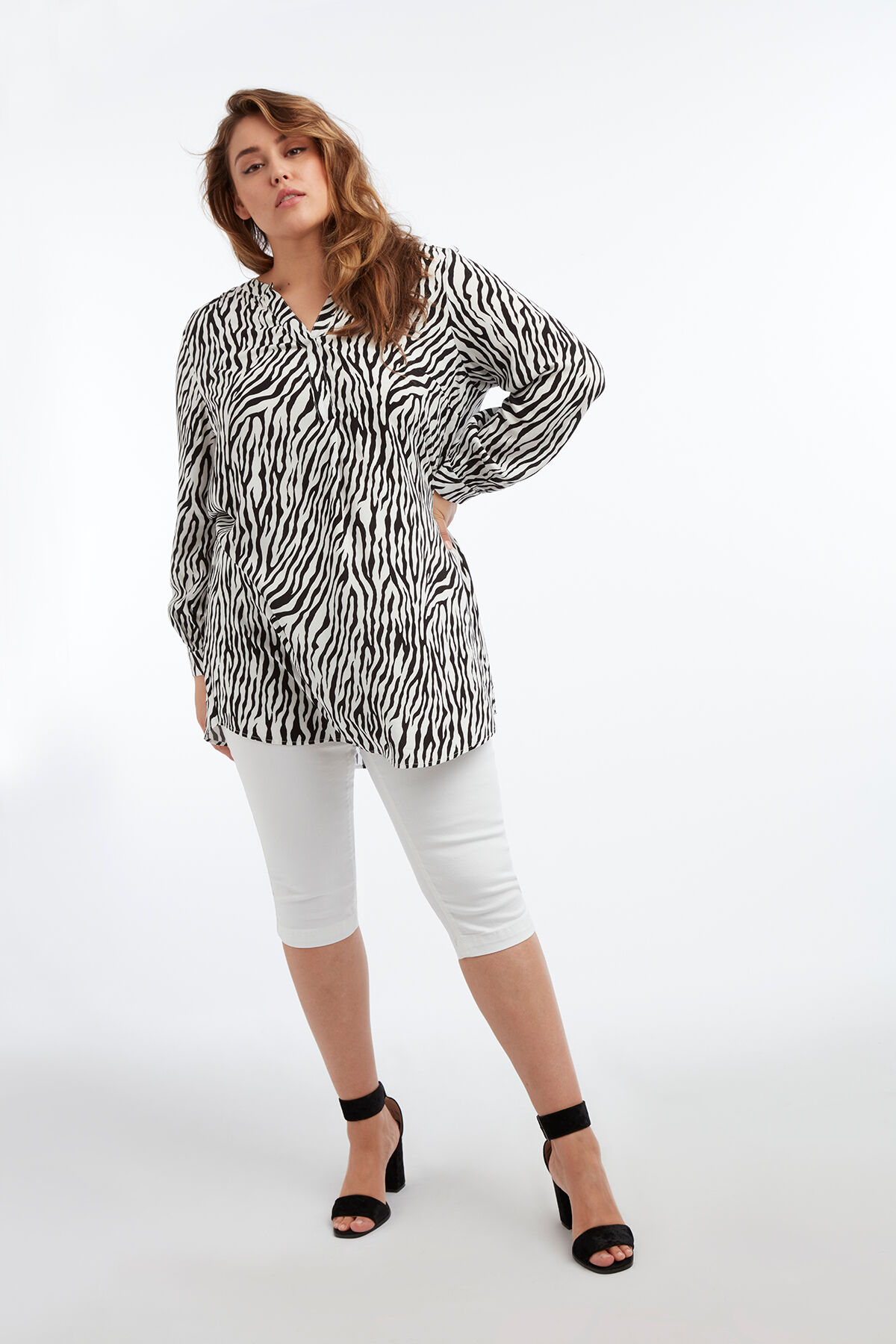 Tuniekblouse met zebraprint image number 4