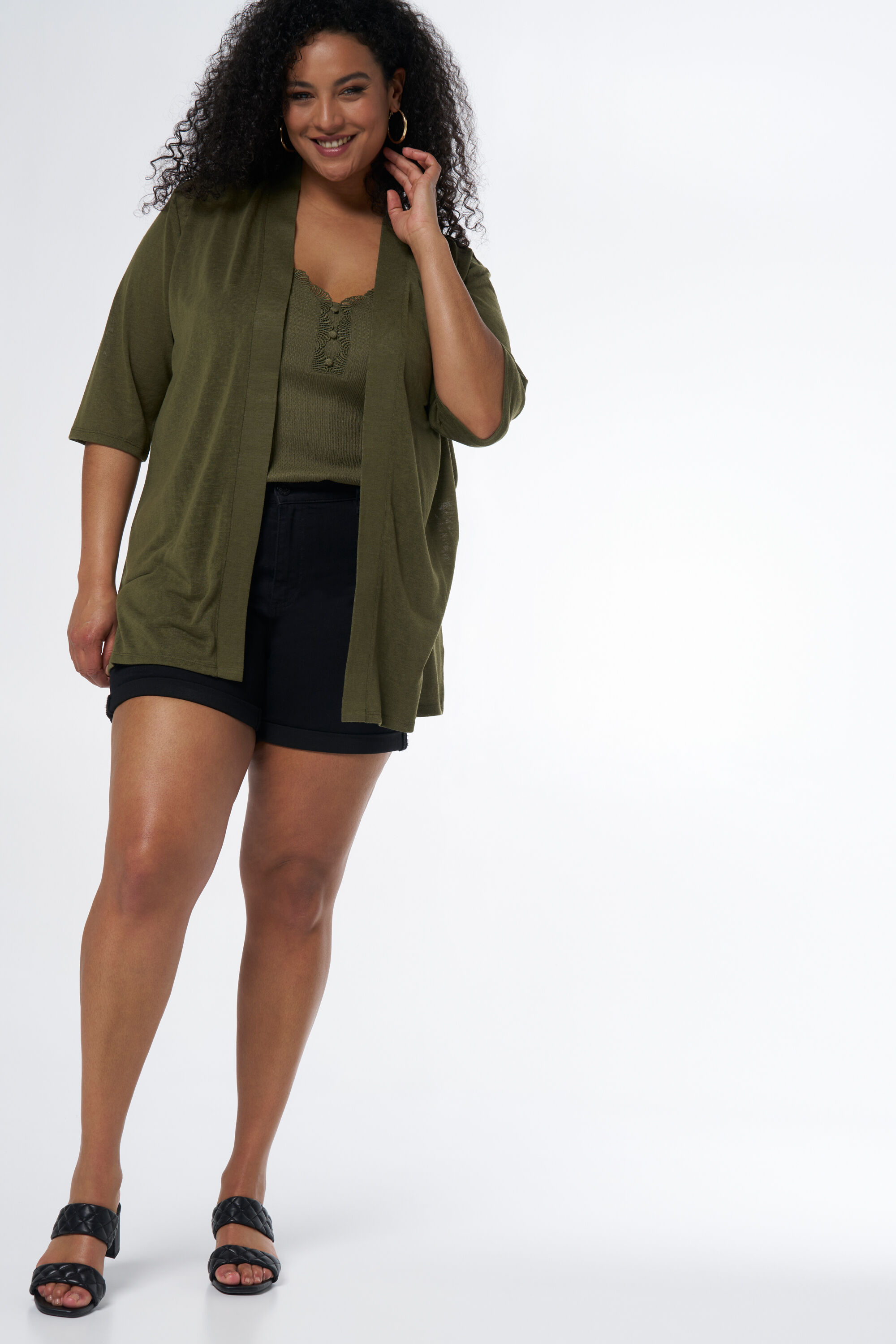 Vest met driekwart mouwen image number 5