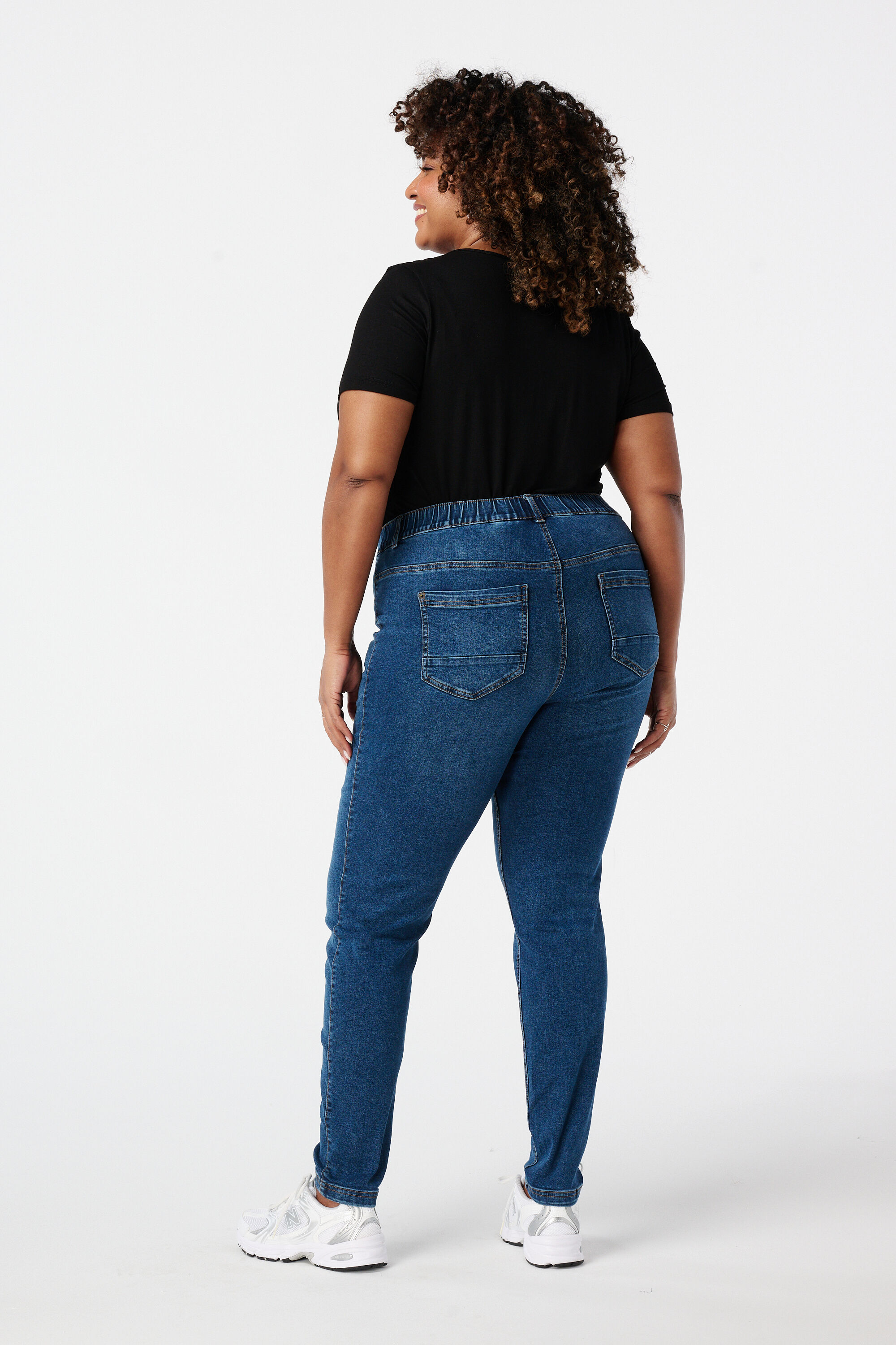 Tregging met denim look image number 3