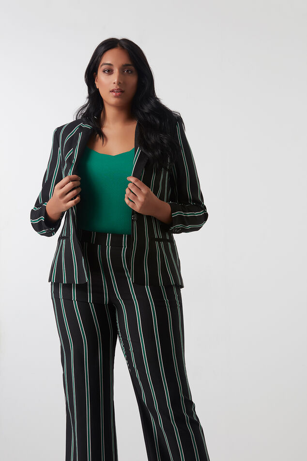 Gestreepte blazer image number 0