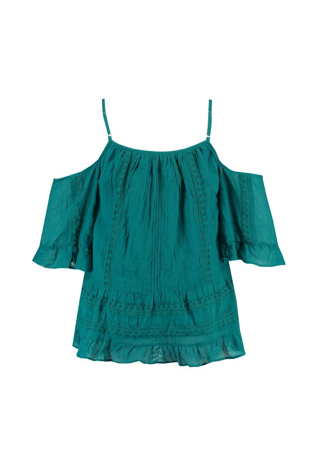 Blouse met open schouders image number 2