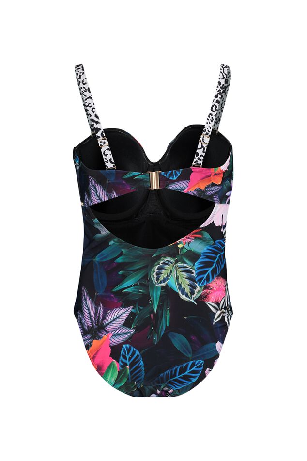 Sapph badpak met tropische print - Caló des Moro image number 1