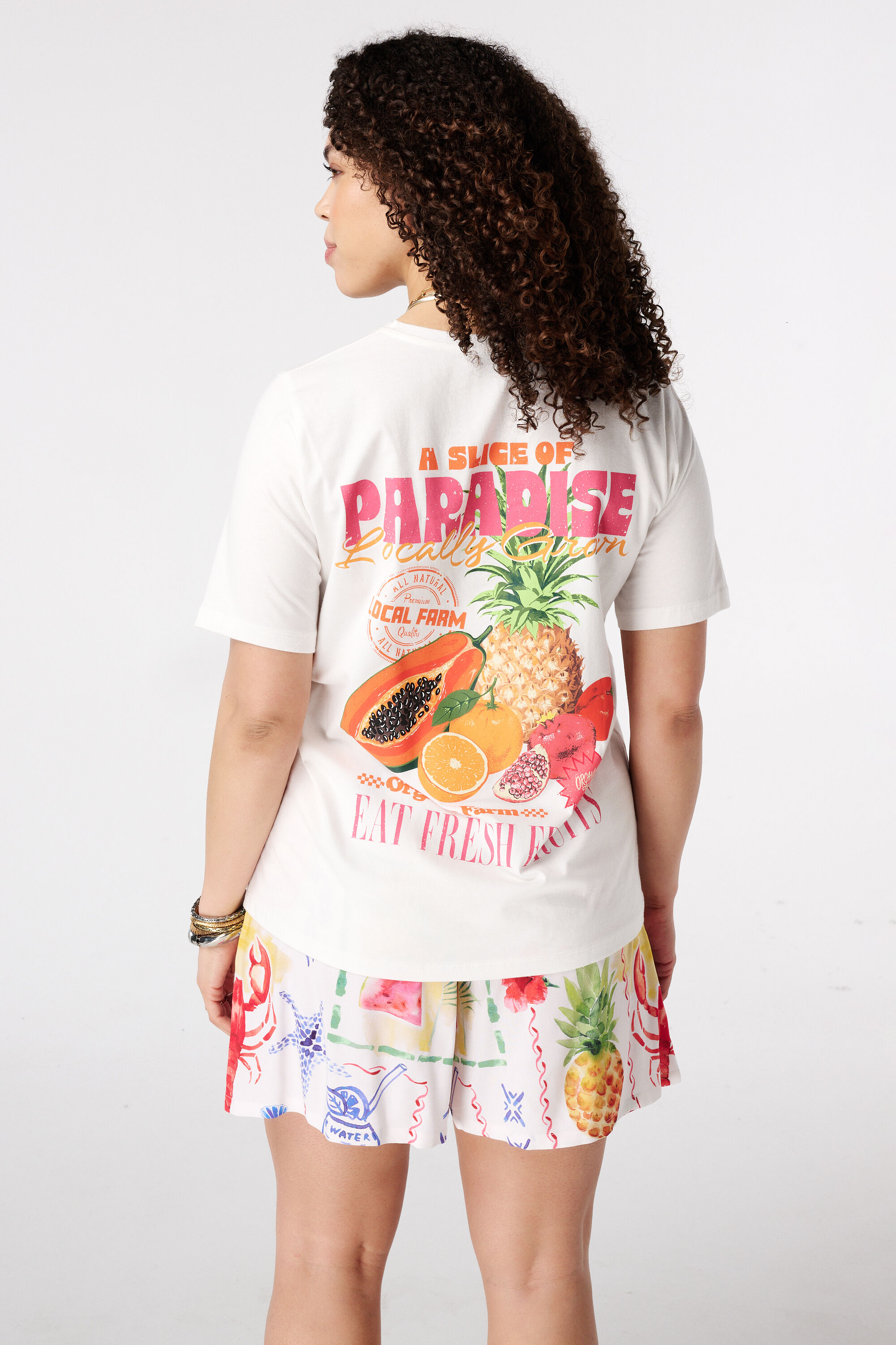 T-shirt met backprint