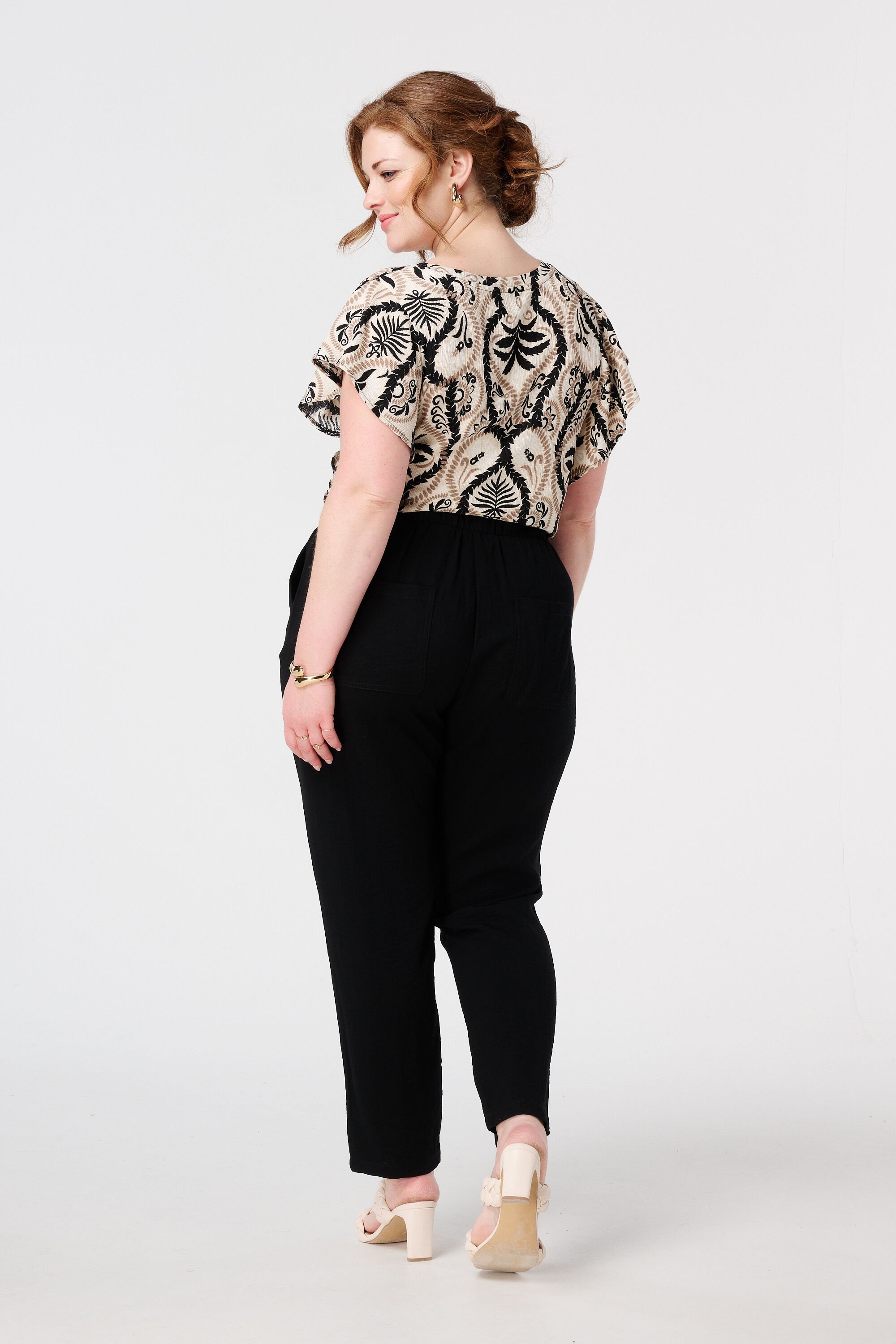 Comfy broek met strikkoord image number 3