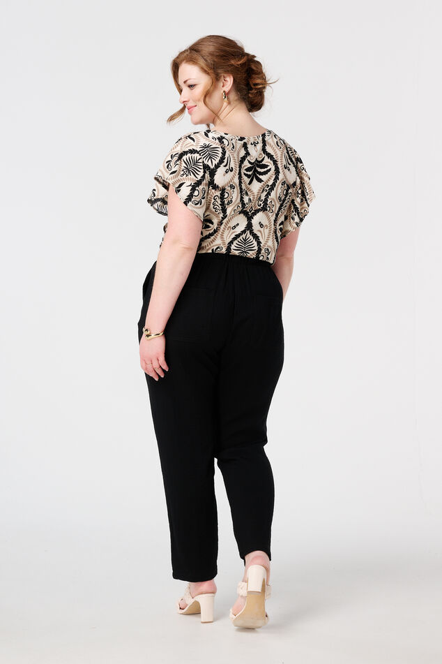 Comfy broek met strikkoord image number 3