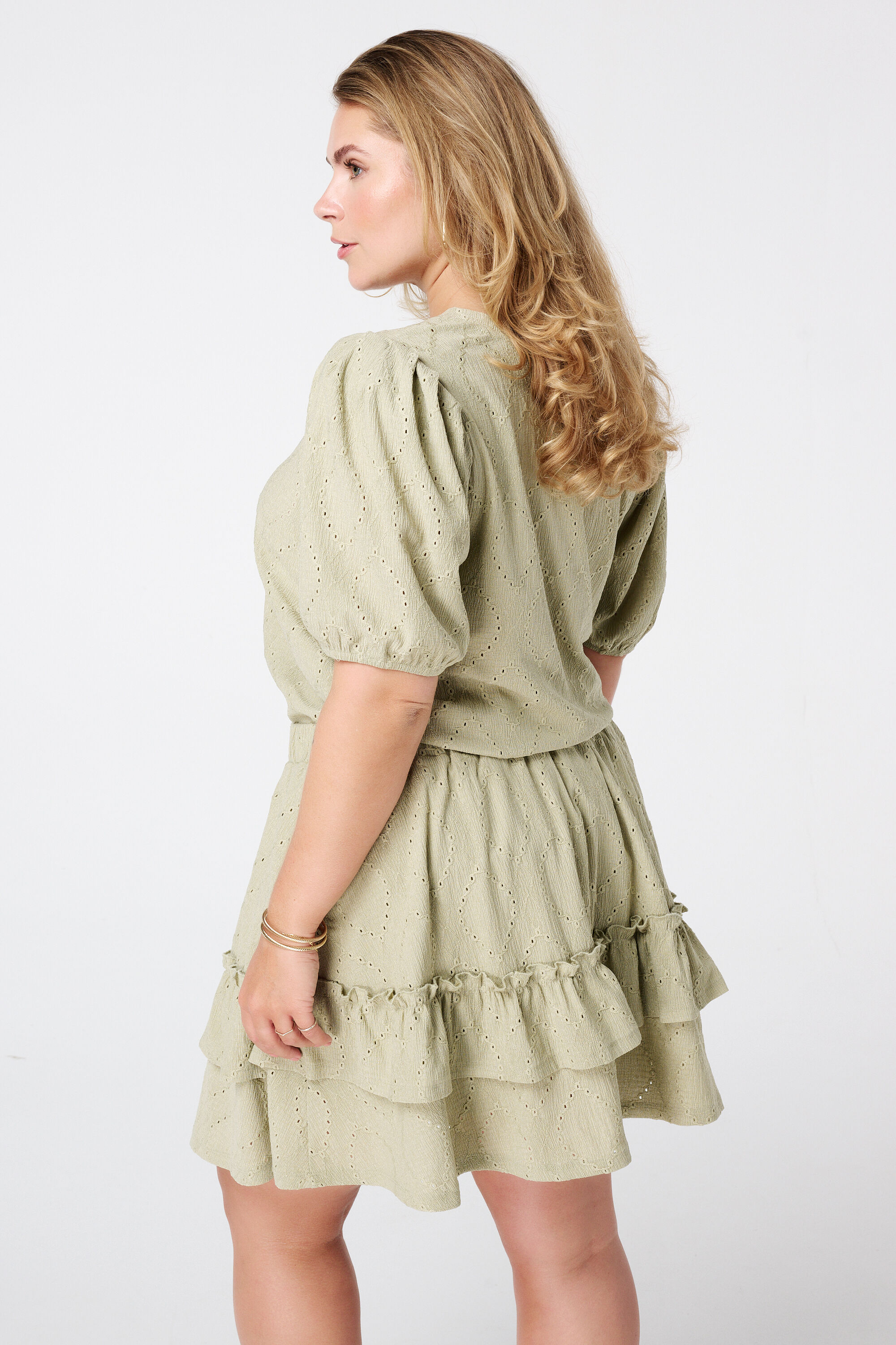 Top met broderie-look image number 3