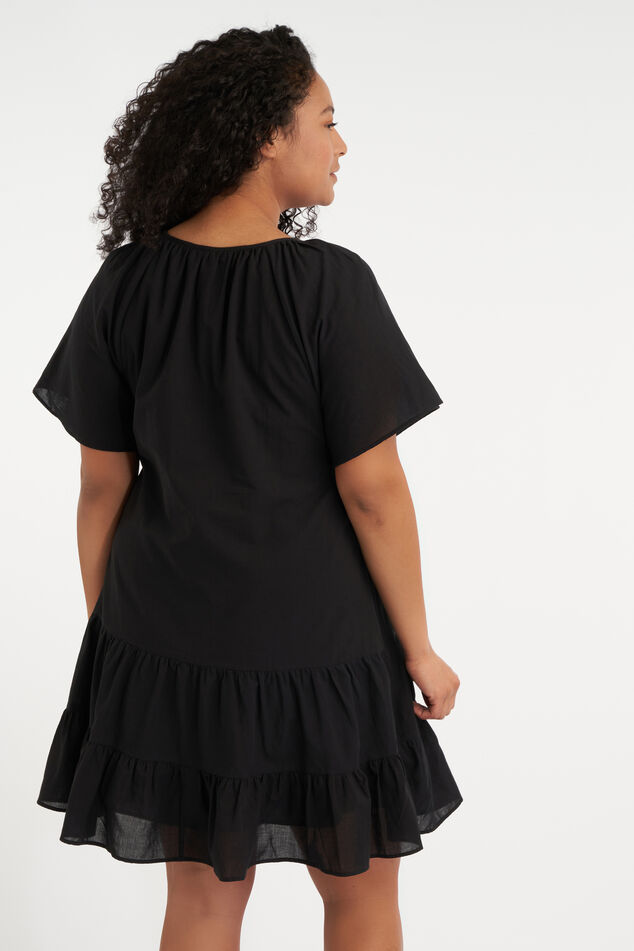 Korte a-lijn jurk image number 3