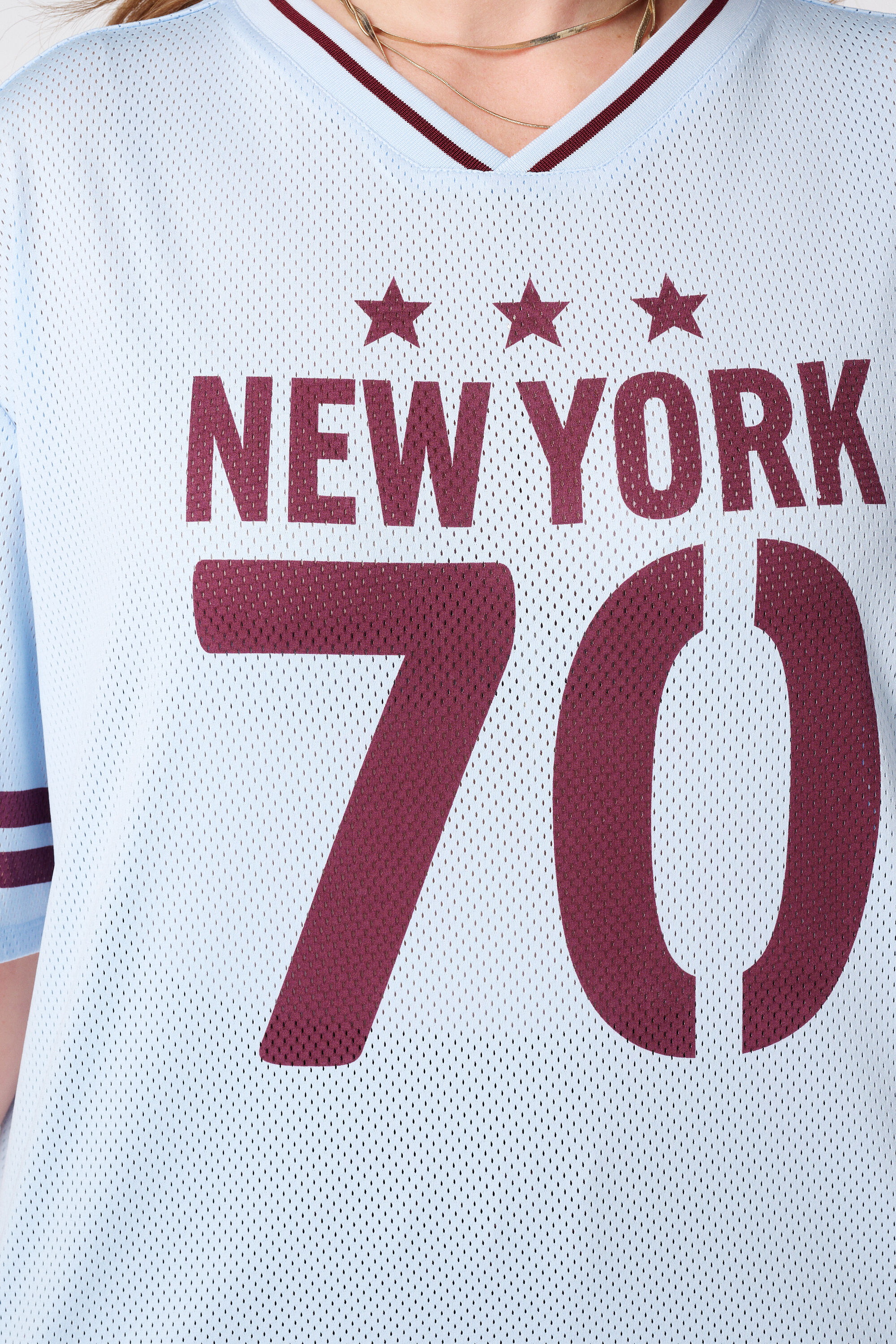 Oversized jersey met sportieve print image number 6