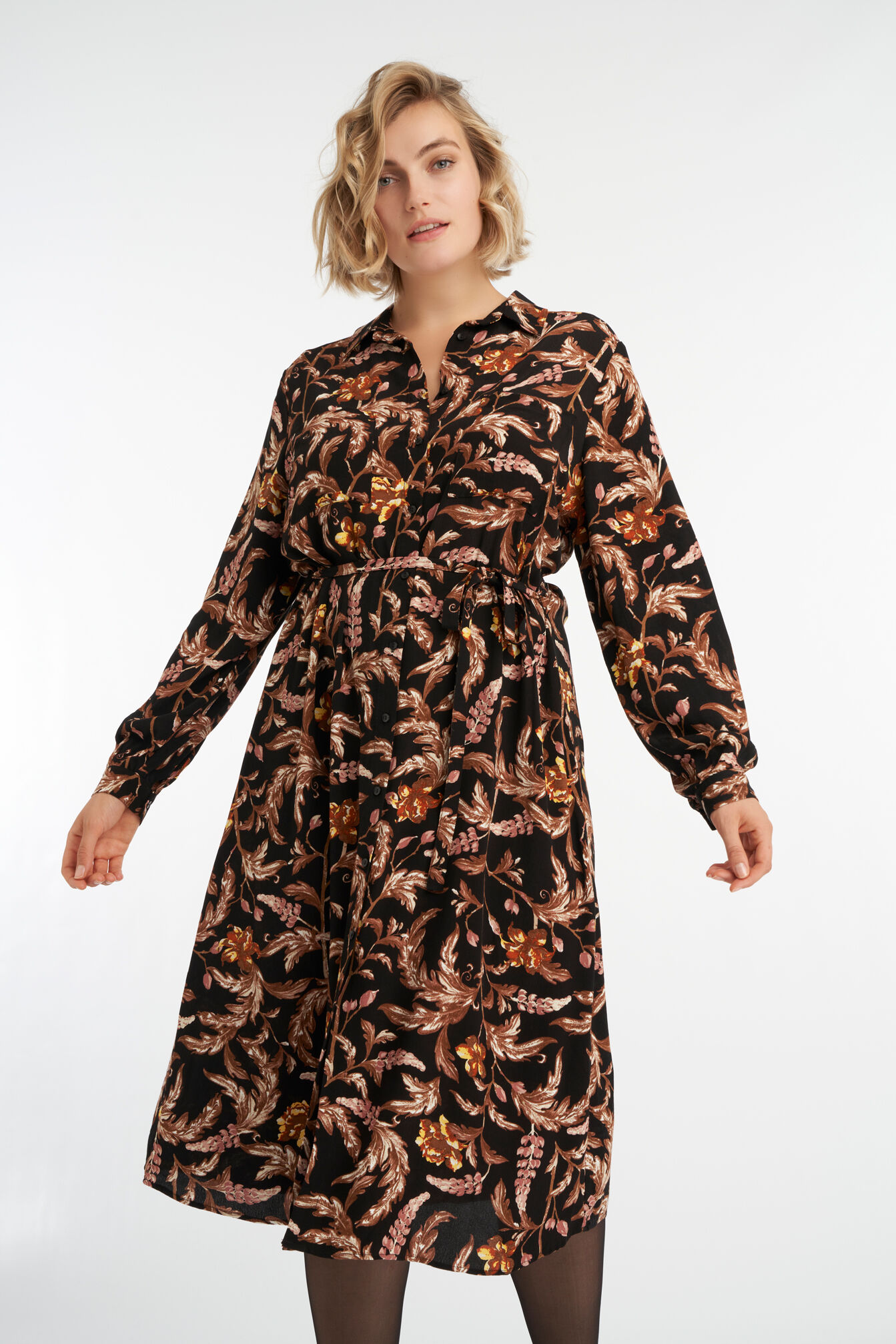 Midi jurk met print image number 6