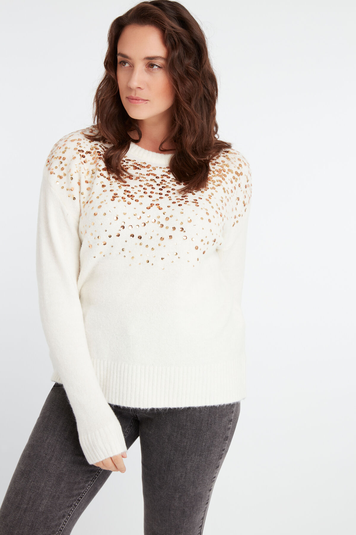 Trui met pailletten image number 5