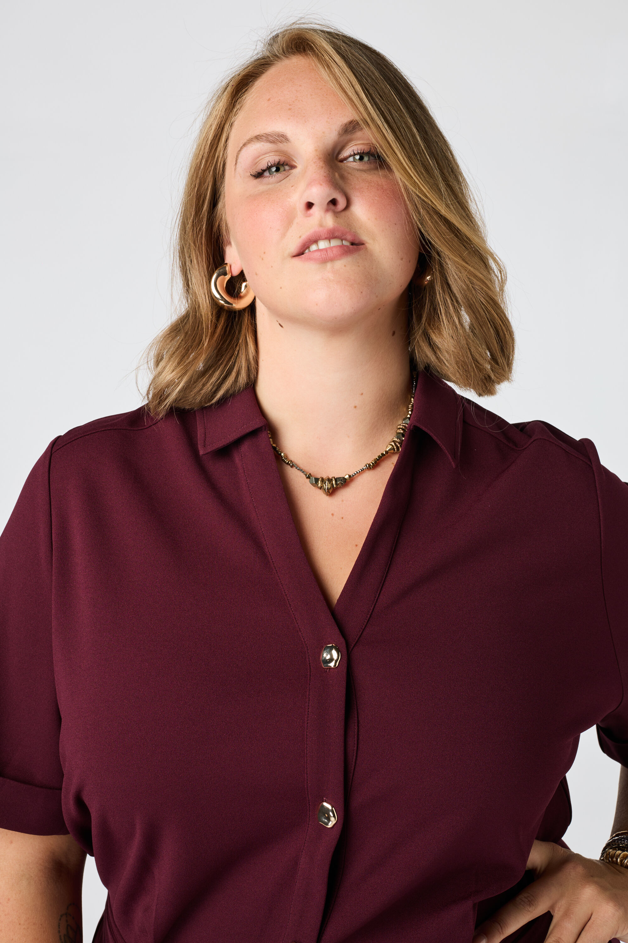 Jumpsuit met gouden ketting ceintuur image number 4