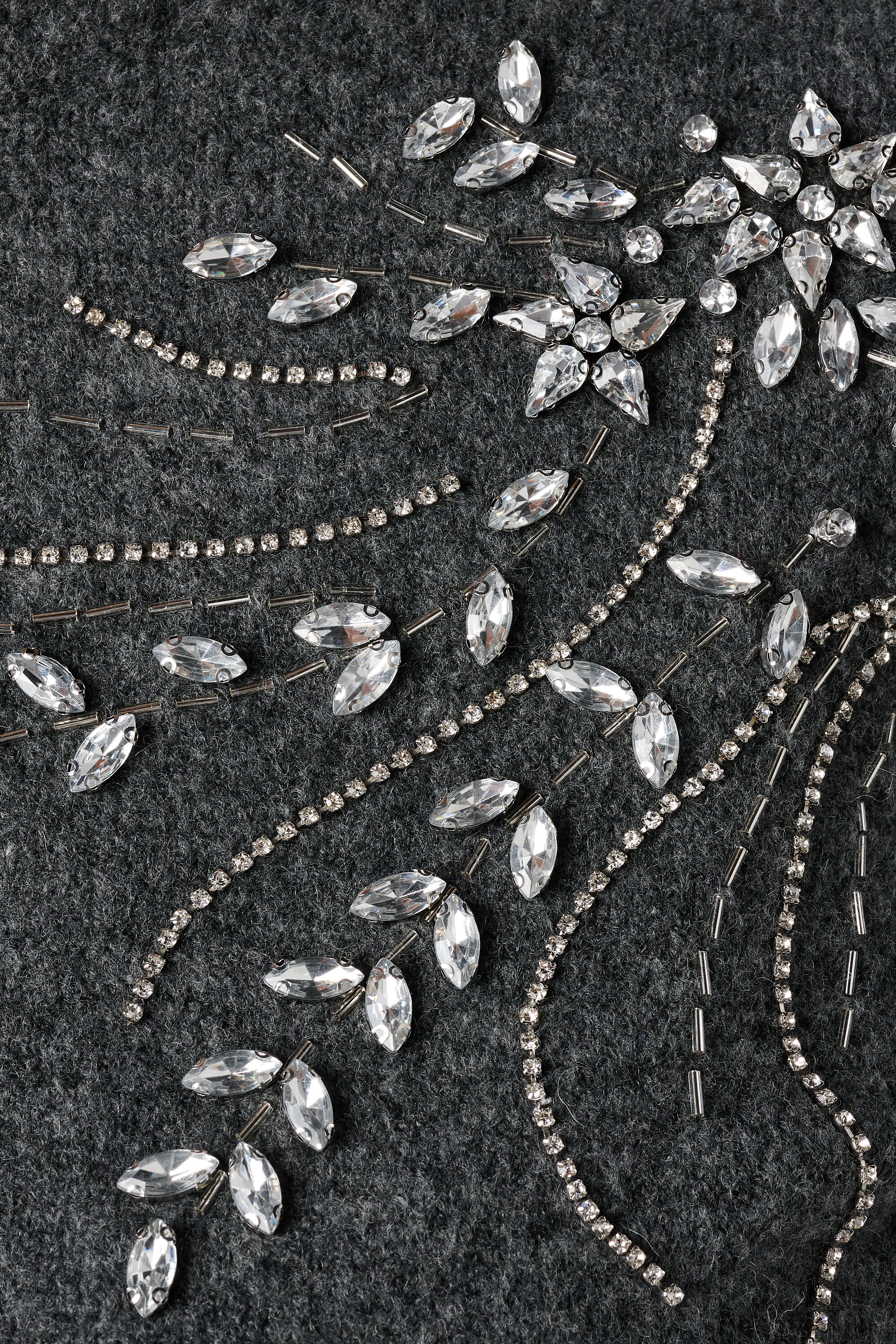 Gebreide trui met parel opdruk image number 6