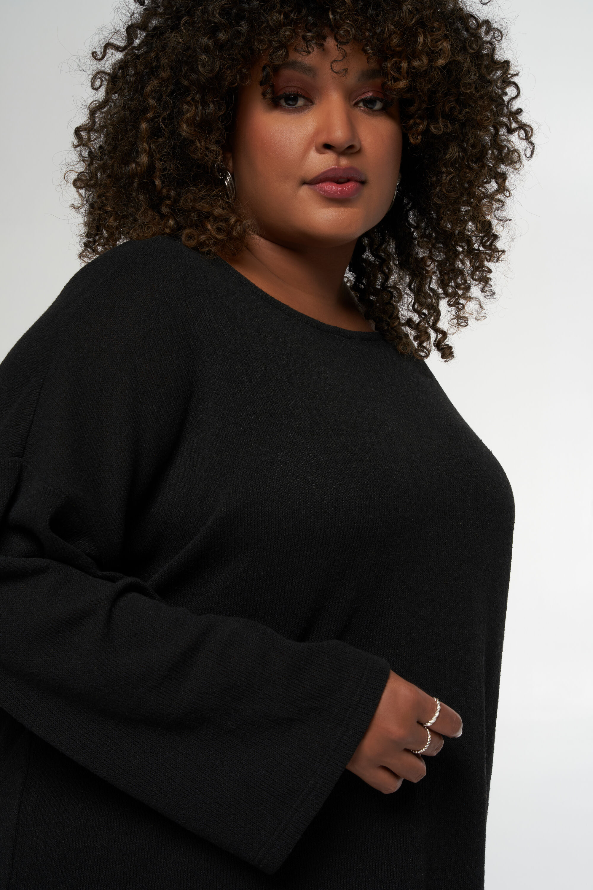 Top met lange uitlopende mouwen image number 4