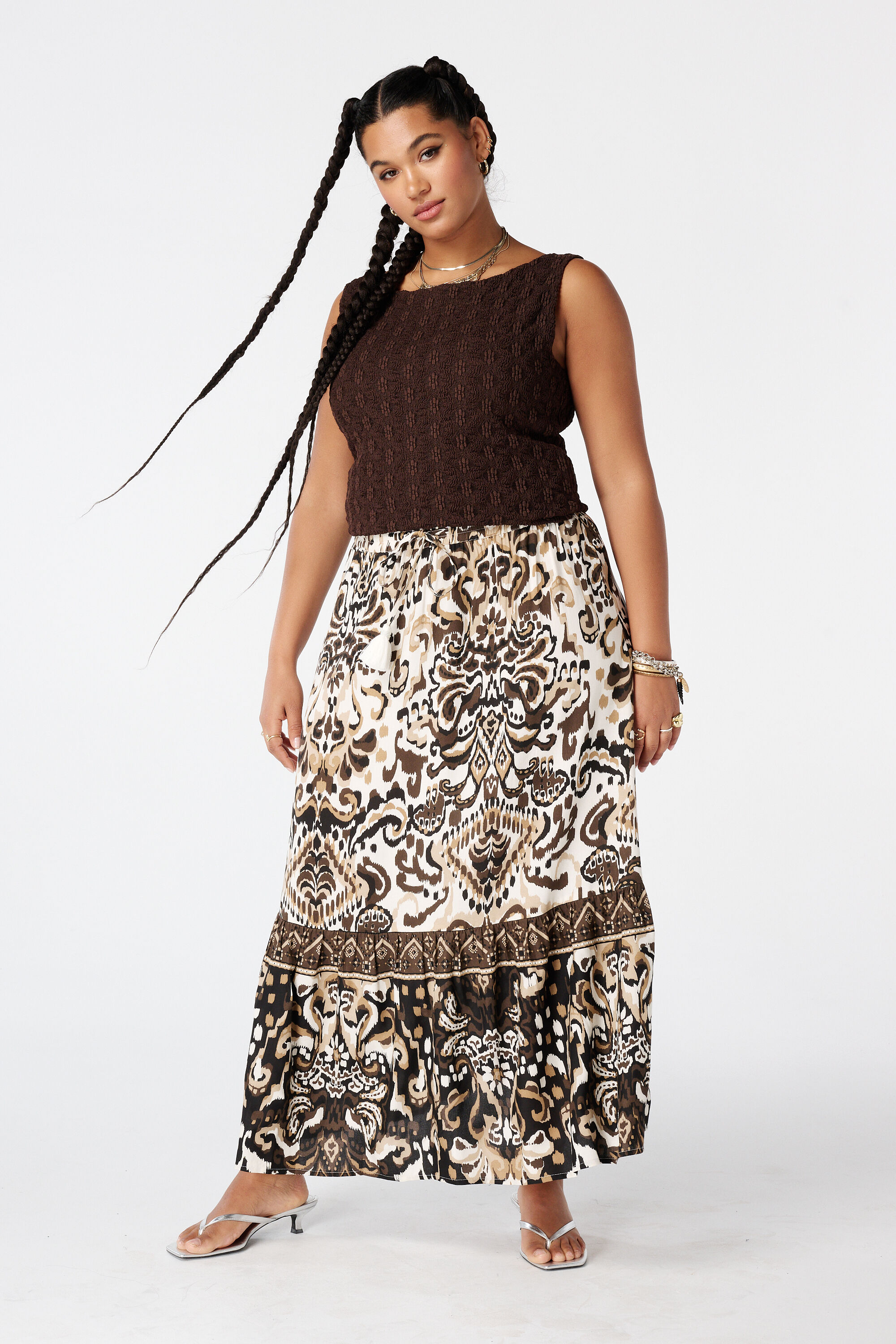 Maxi rok met print image number 0