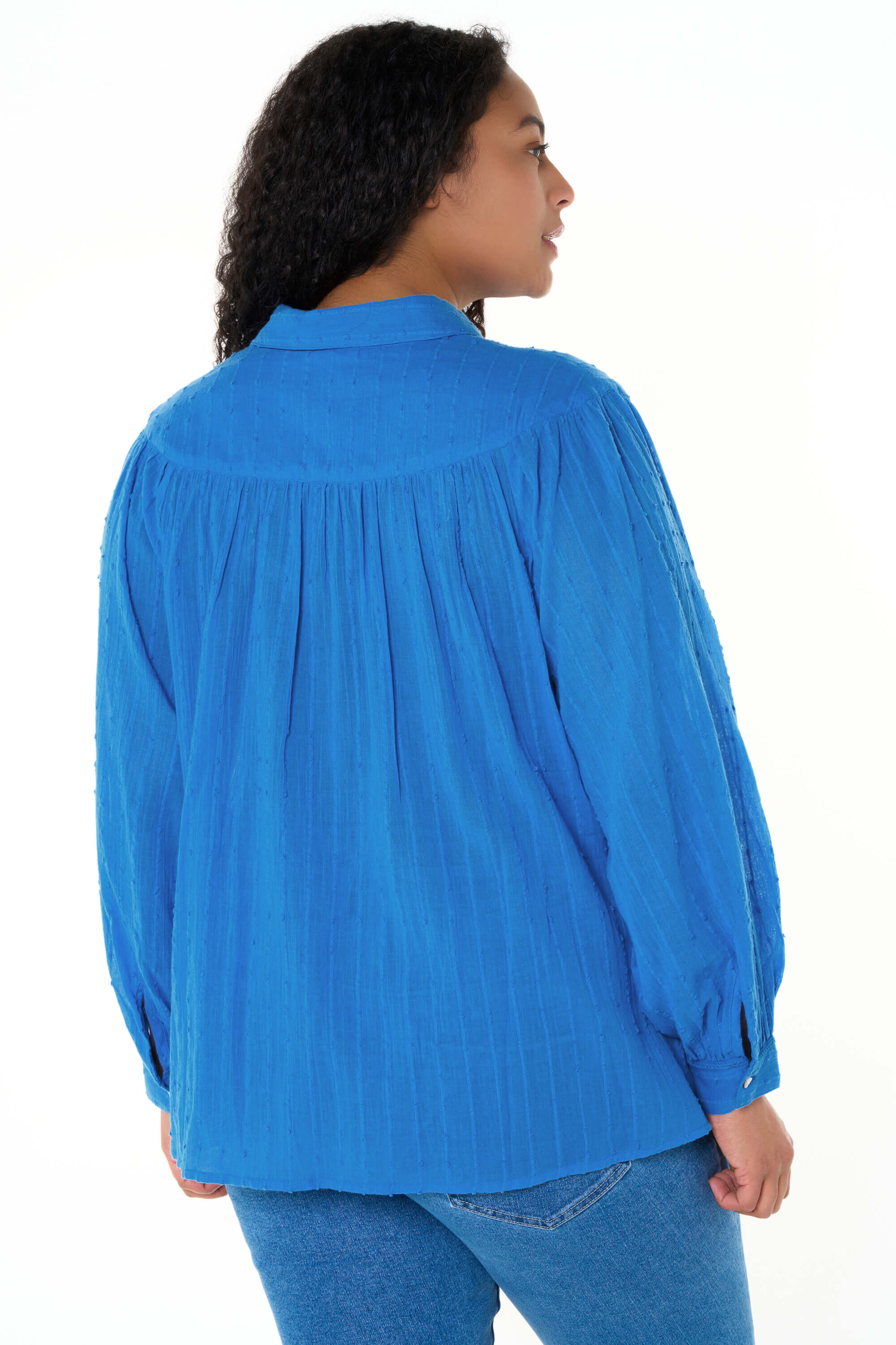 Blouse met ballonmouwen image number 3